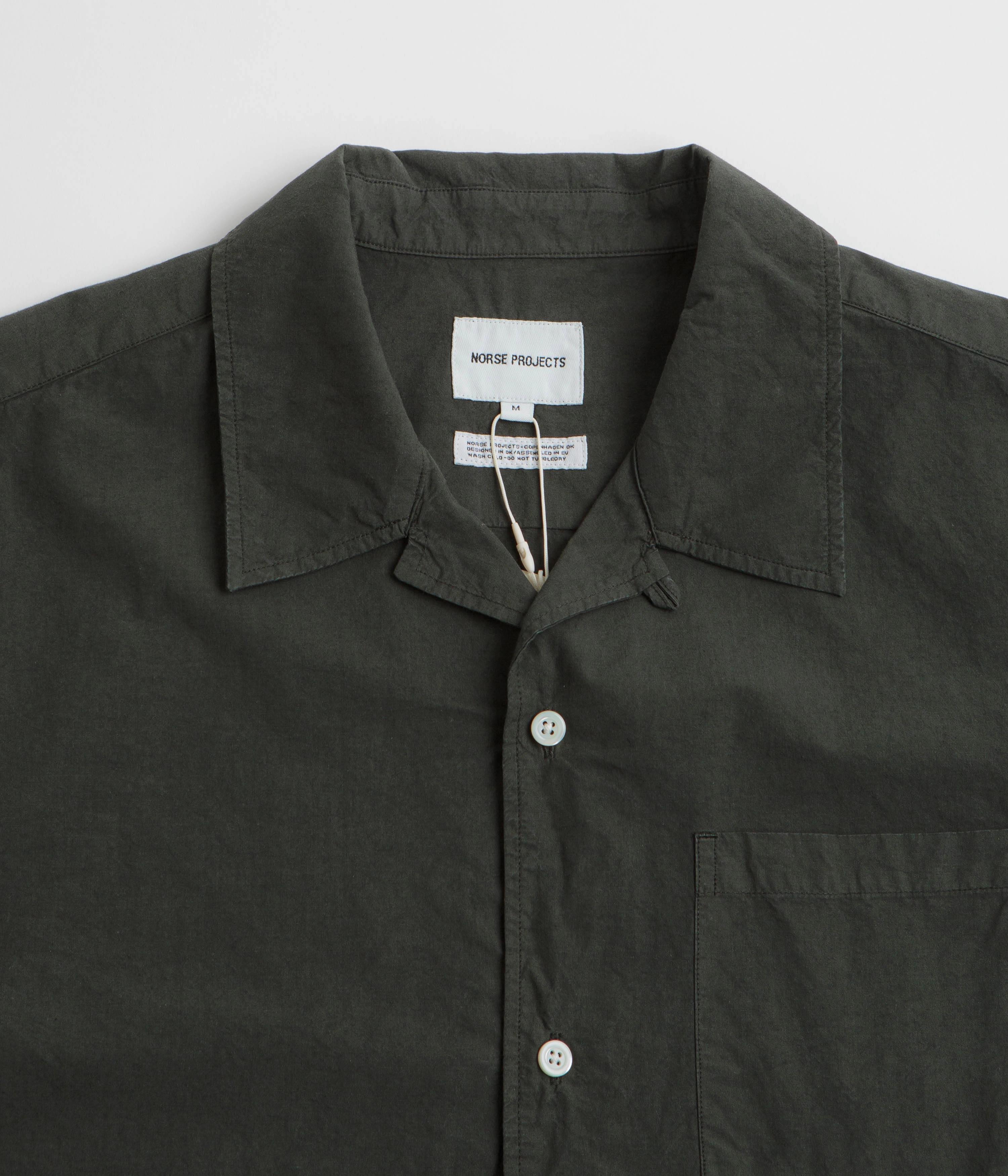 Norse Projects Carsten Cotton Tencel Shirt - Black Olive Athleisure Trend