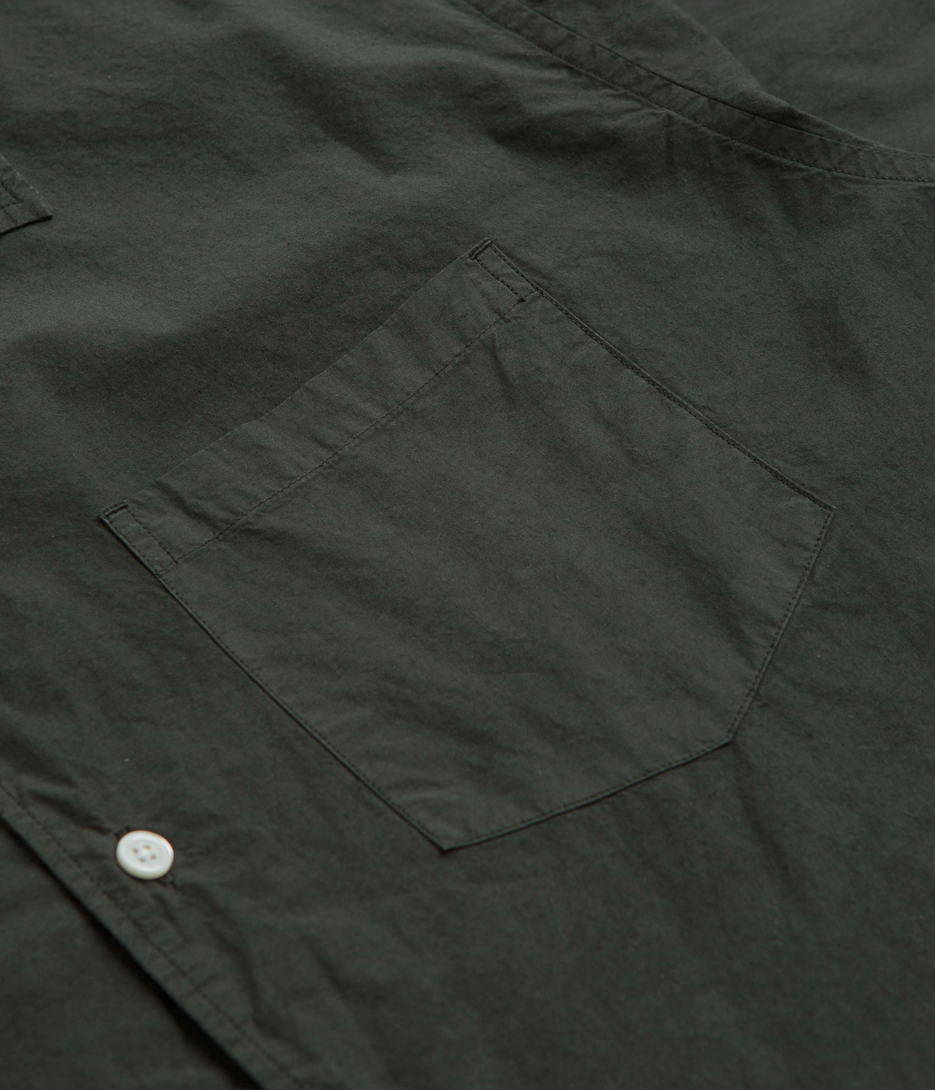 Moisture Wicking Material Norse Projects Carsten Cotton Tencel Shirt - Black Olive