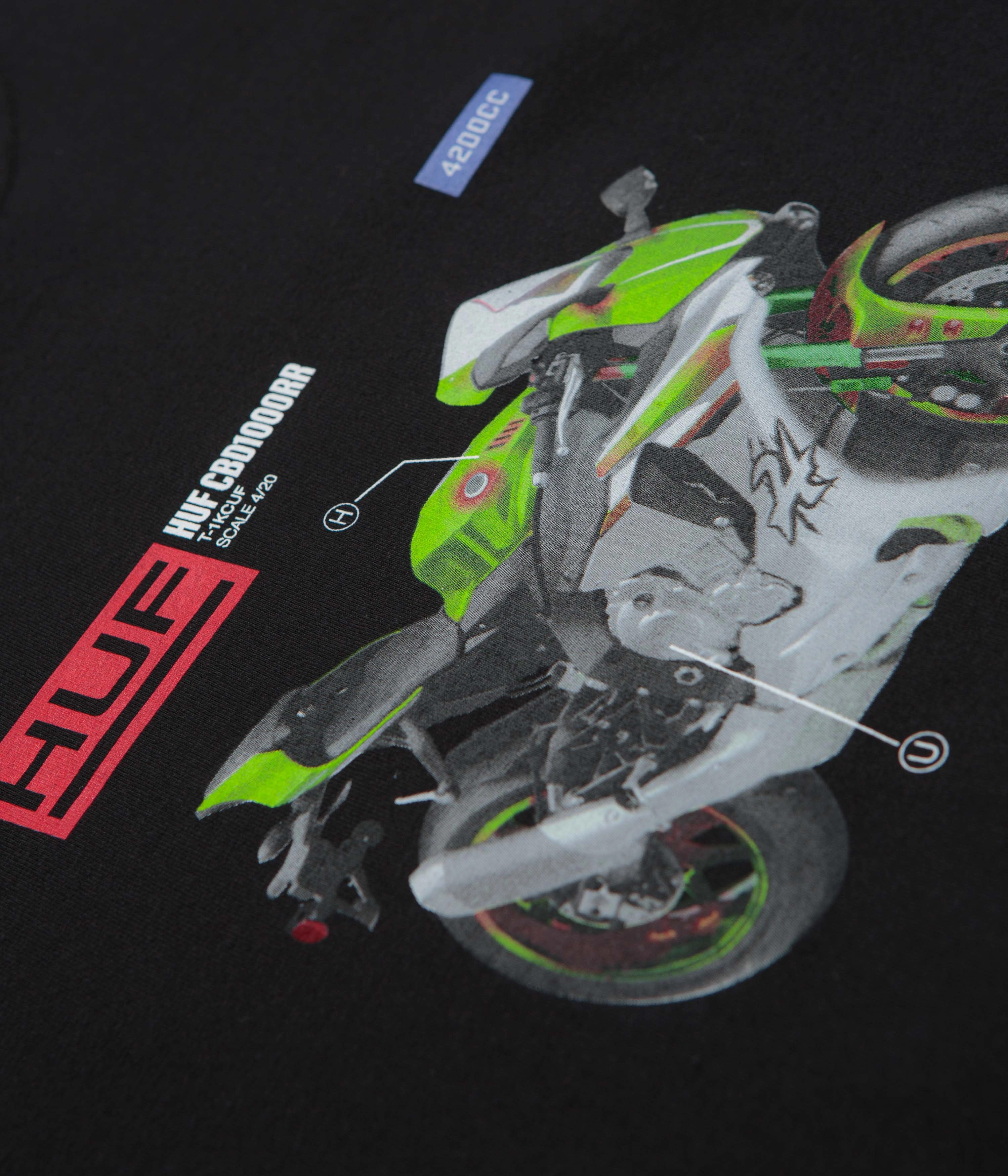 HUF 420 CC T-Shirt - Black cycling outfit