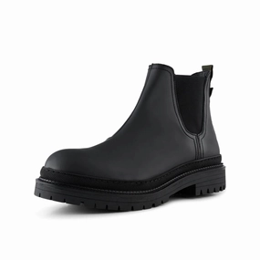 Durable Leather Men's Arvid Chelsea Boot In Black