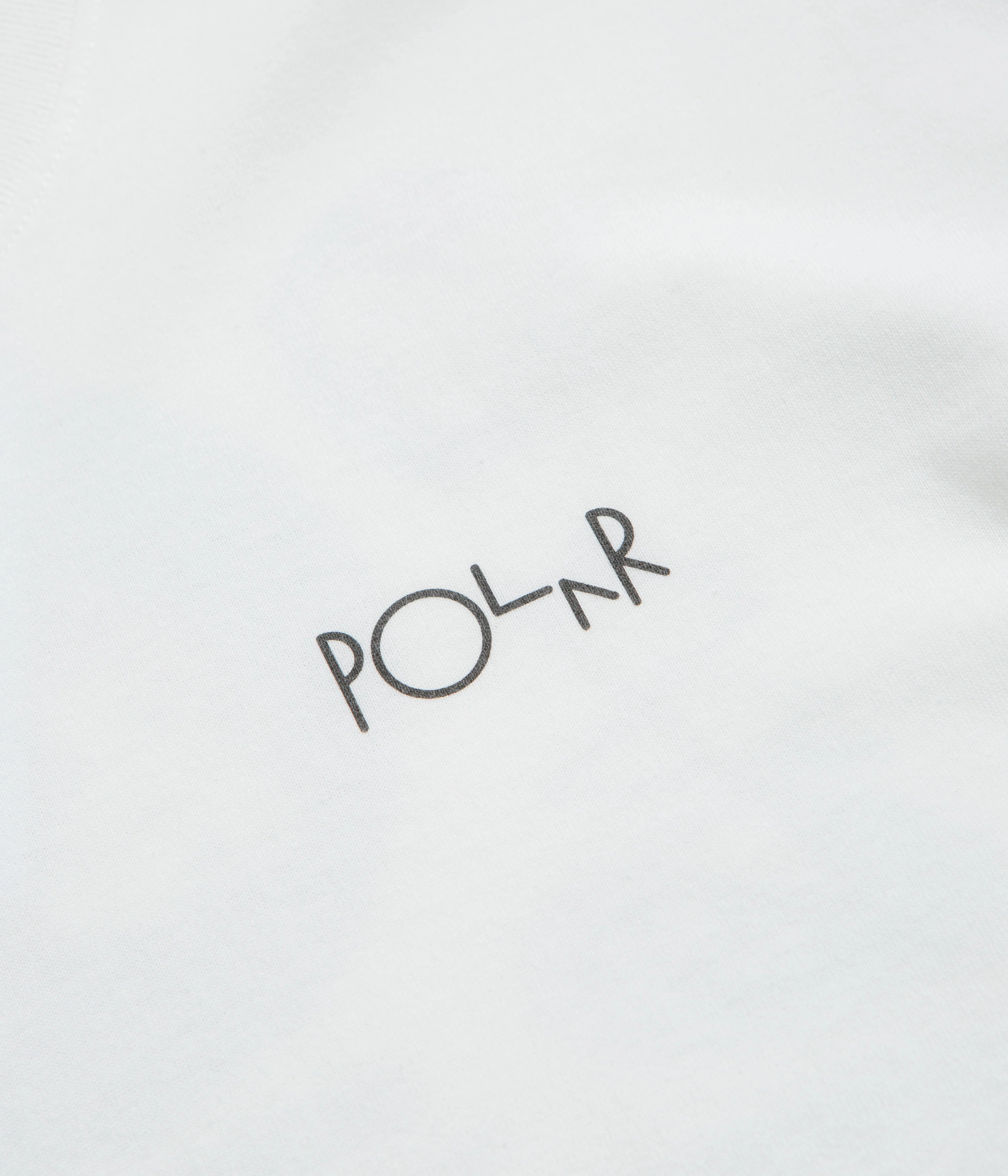 High-waisted Collar design Polar Social Side T-Shirt - White