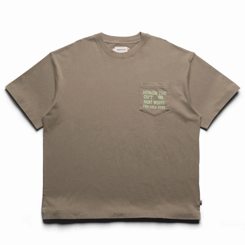 Adult Anti-pilling Honor The Gift Paint Works Tee - Taupe