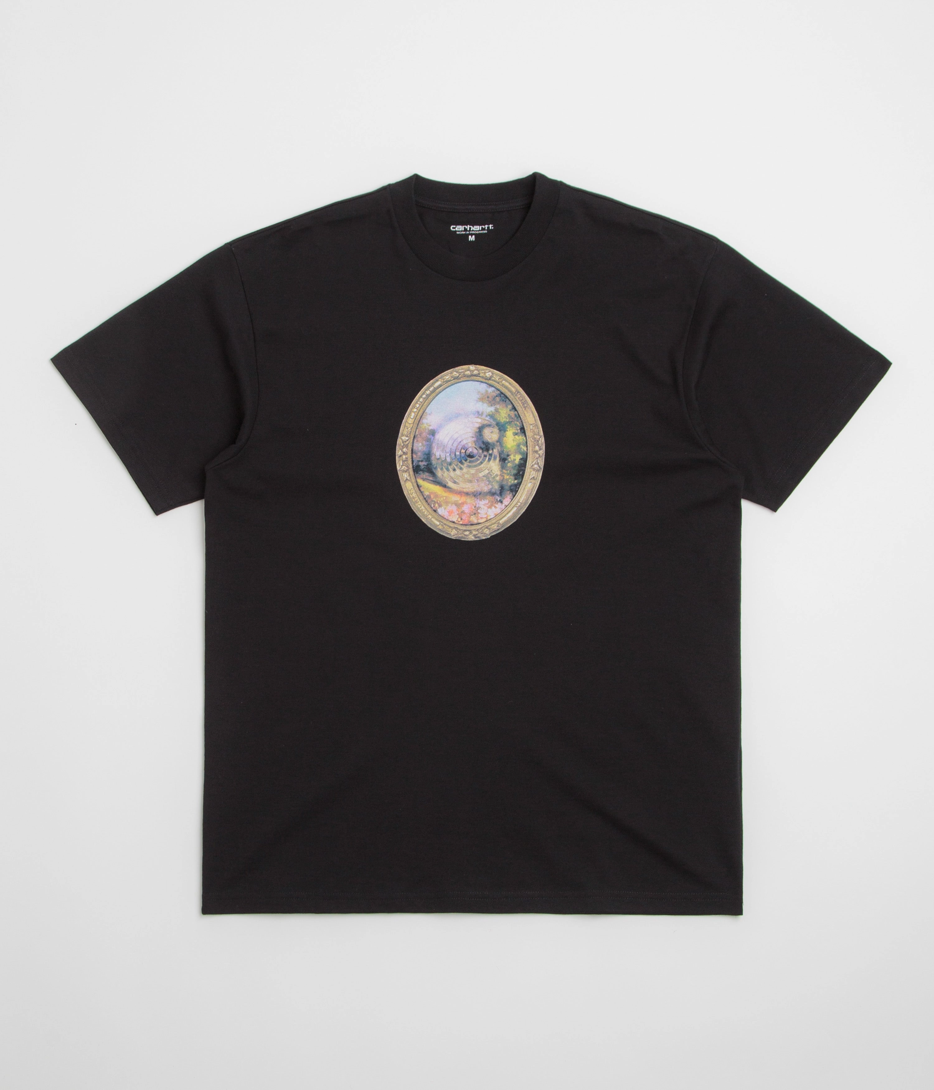 Carhartt Mirror T-Shirt - Black two-piece Half sleeve