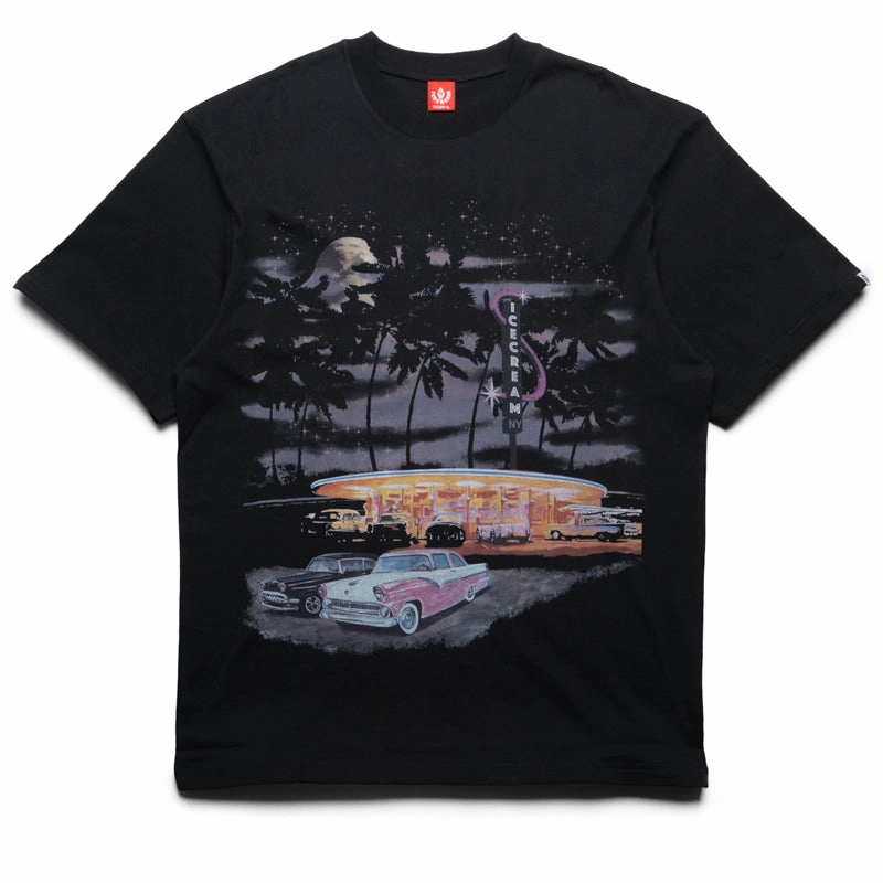 helicopter event Ice Cream Diamond Knit Tee - Stretch Limo