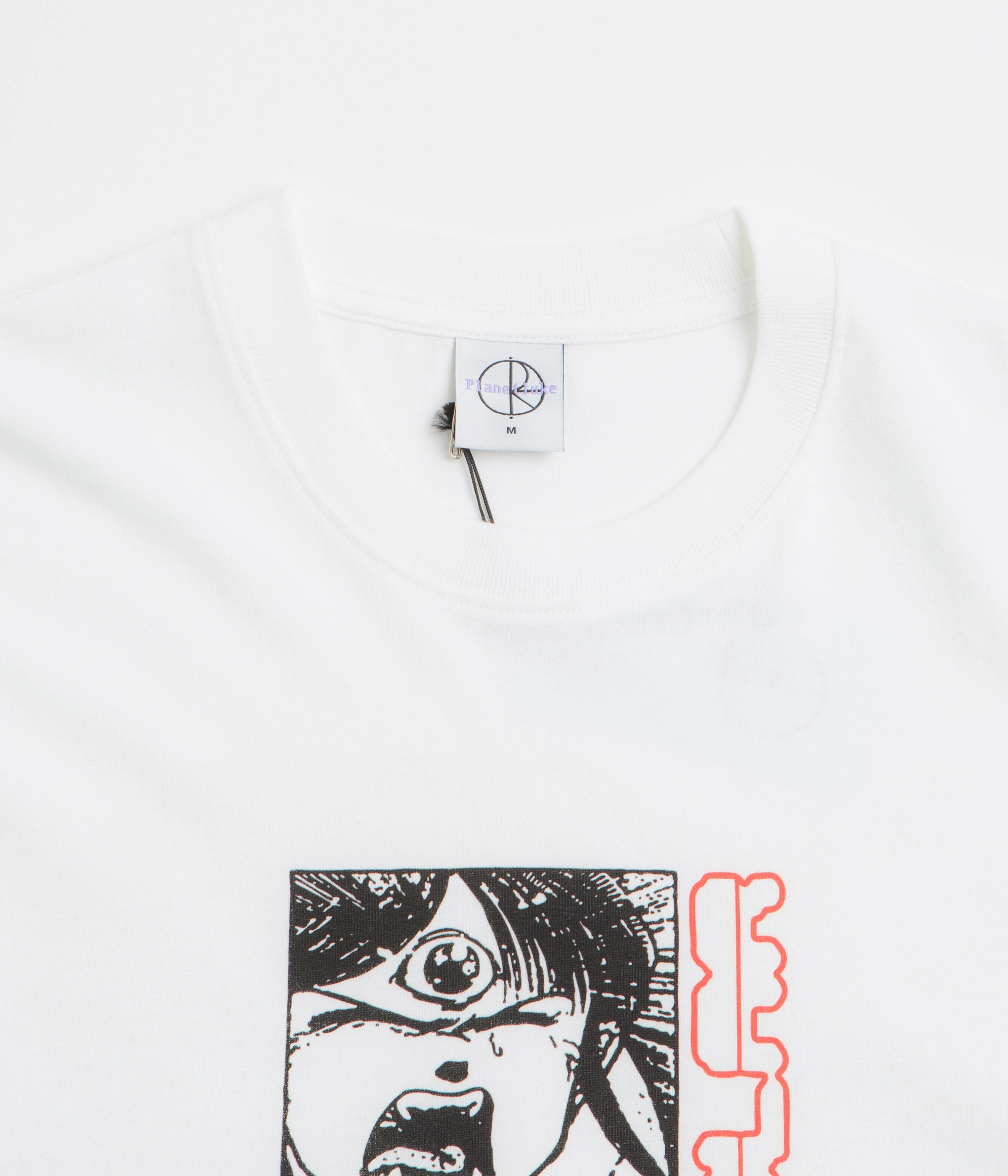 Polar Third Eye T-Shirt - White floral Oversized