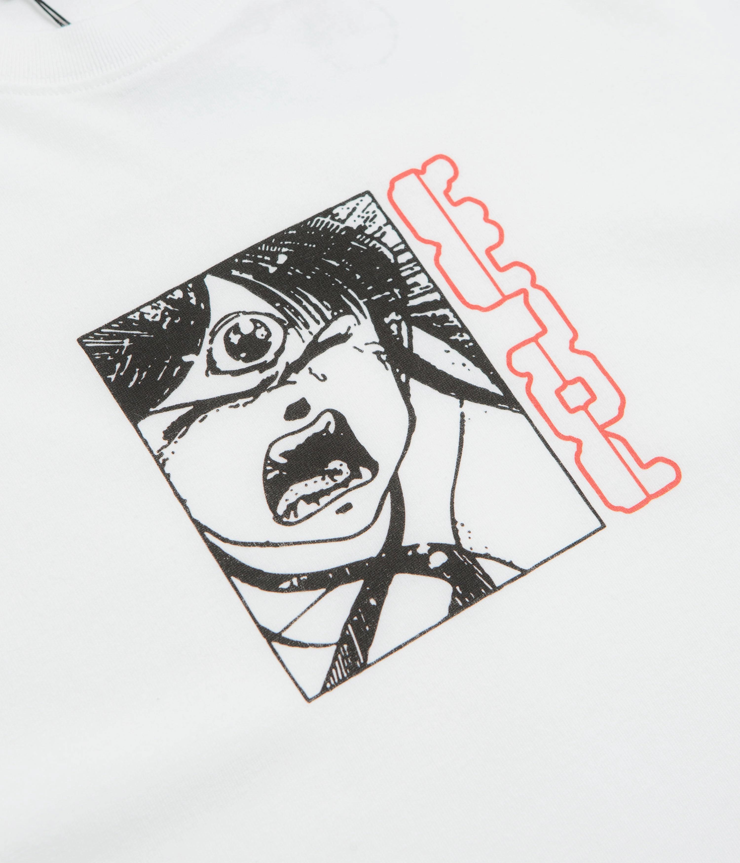 Polar Third Eye T-Shirt - White palazzo pants silhouette exhibition event