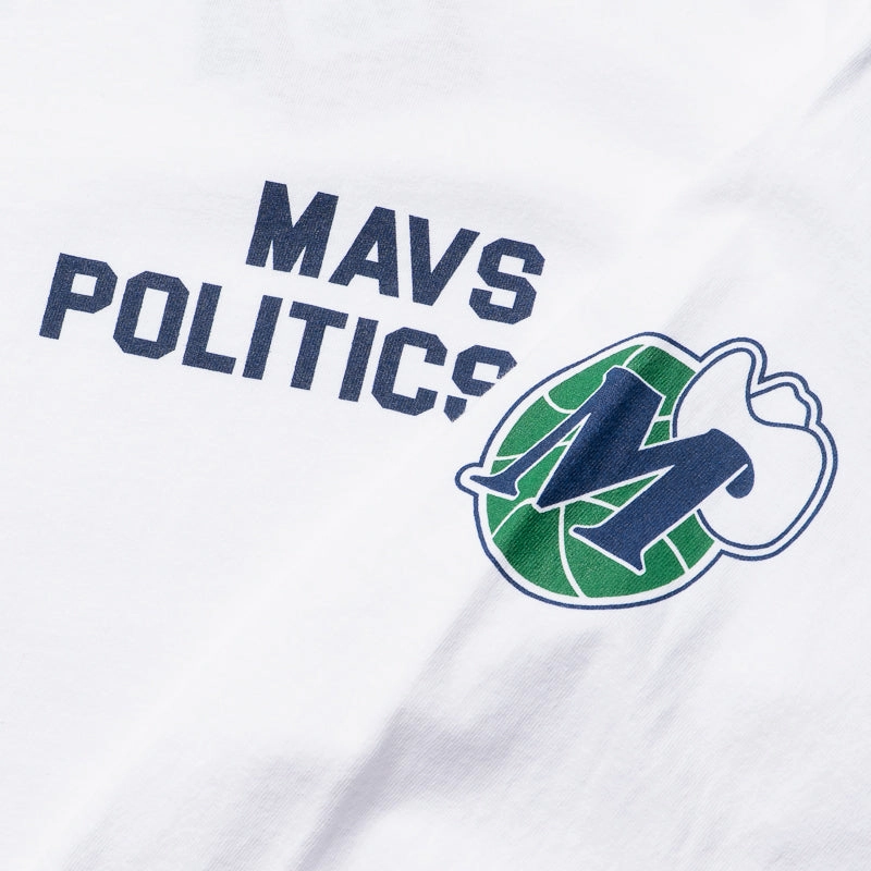 Politics x Dallas Mavericks x Mitchell & Ness L/S Tee - White Colorful choice