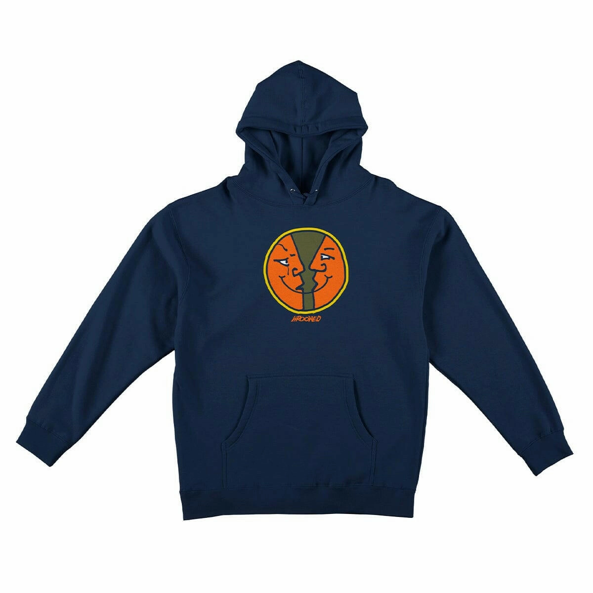 Cozy Base Krooked - Moonsmile Round Hoodie Navy