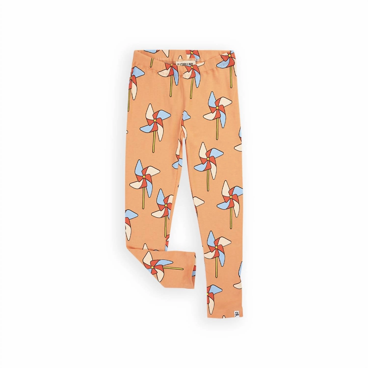 Girl's Printed Legging In Peach Day Adventure Utility Ready