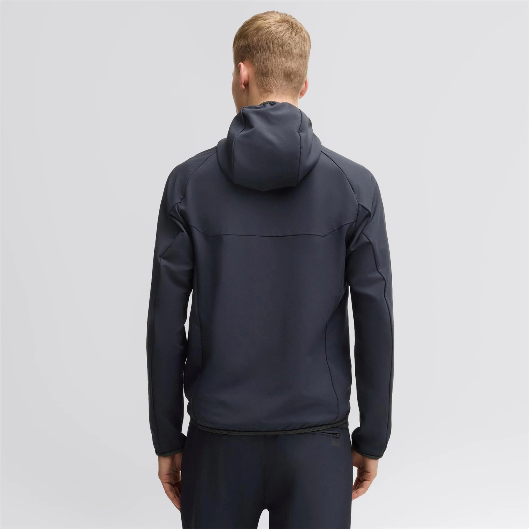 Commuter Hooded Jacket Dark Blue Ultra Thin Insulation