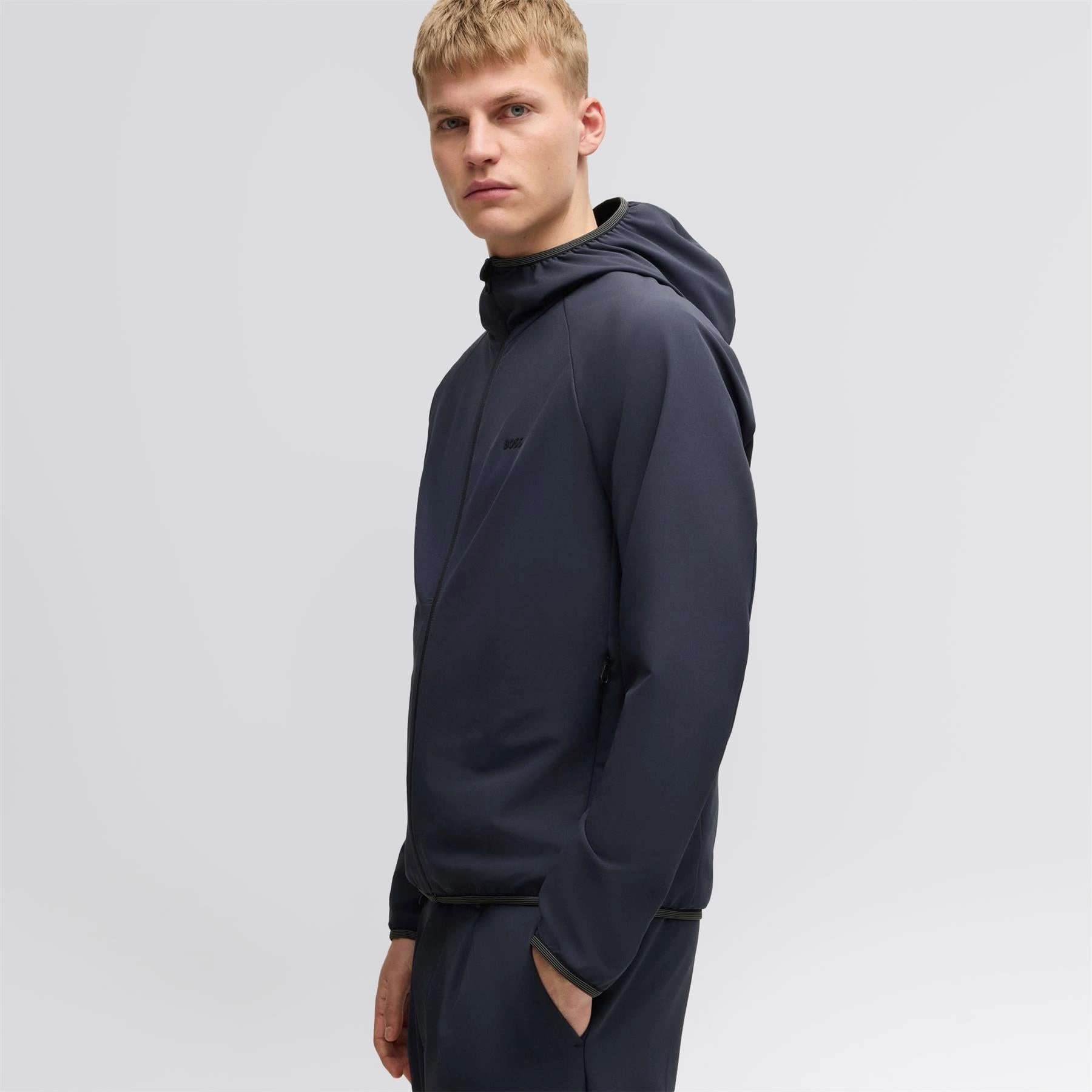 Durable protection Love Commuter Hooded Jacket Dark Blue