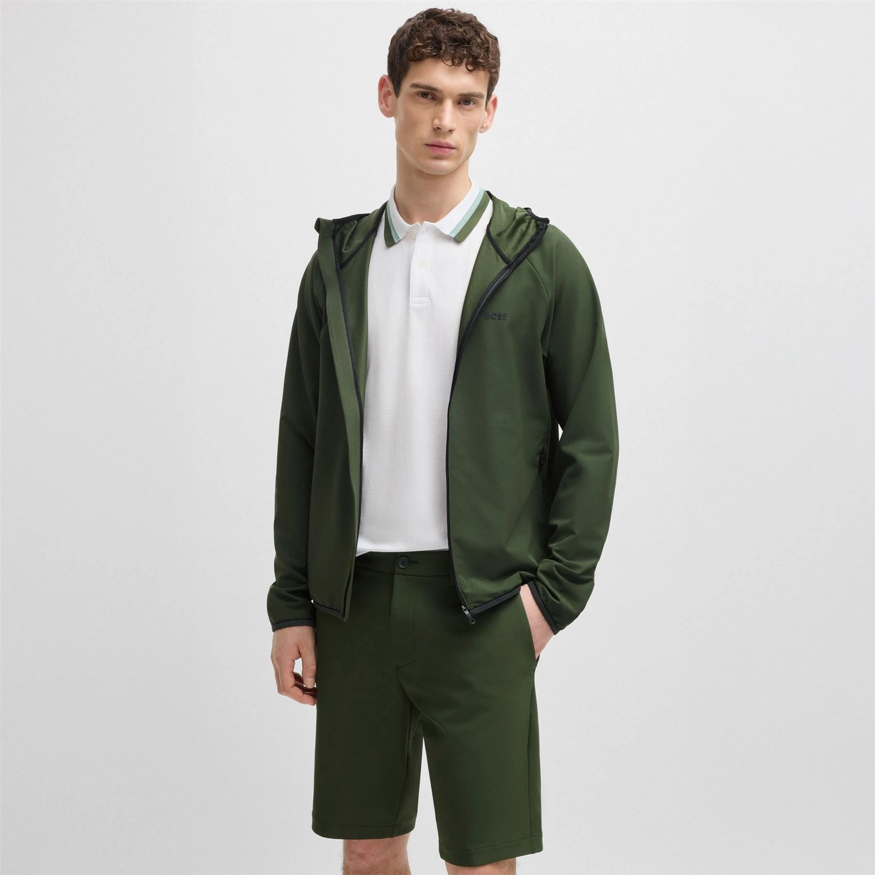 Commuter Hooded Jacket Dark Green Class