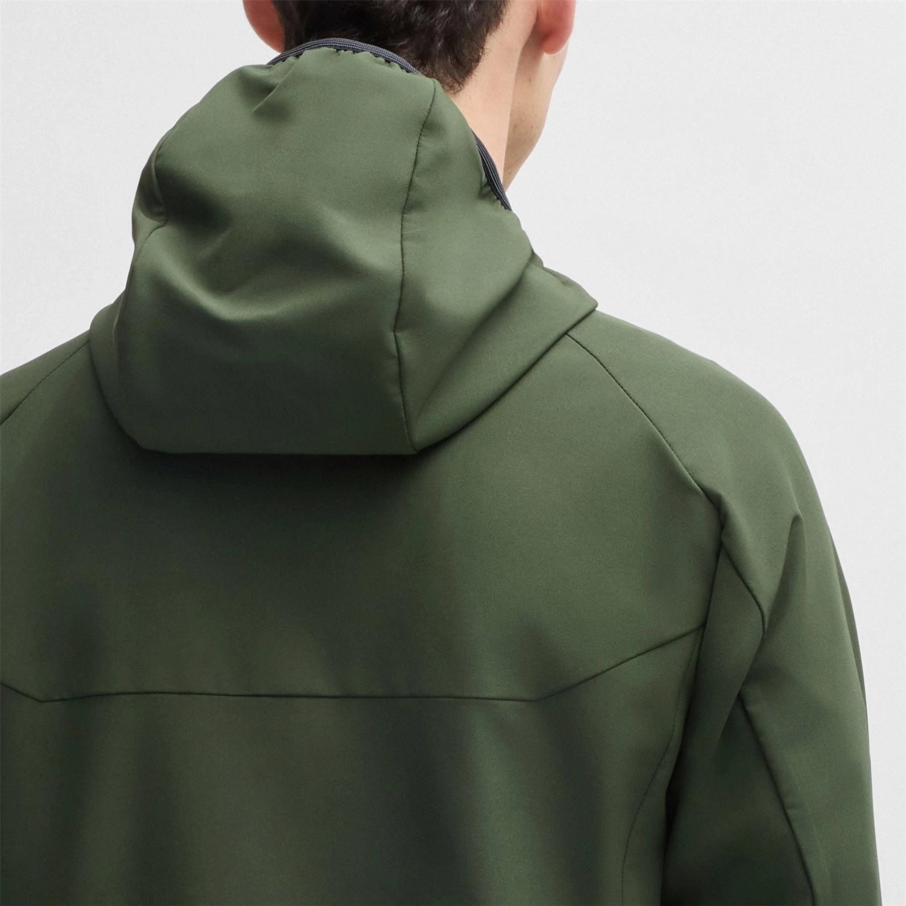 Insulated Jacket Commuter Hooded Jacket Dark Green