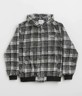 Butter Goods Heavy Plaid Work Jacket - Black / White Hyperguard Water Resistance suitable for community activities