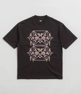 The Trilogy Tapes Envelope Goat T-Shirt - Black Ruffled Compact Knit Structure