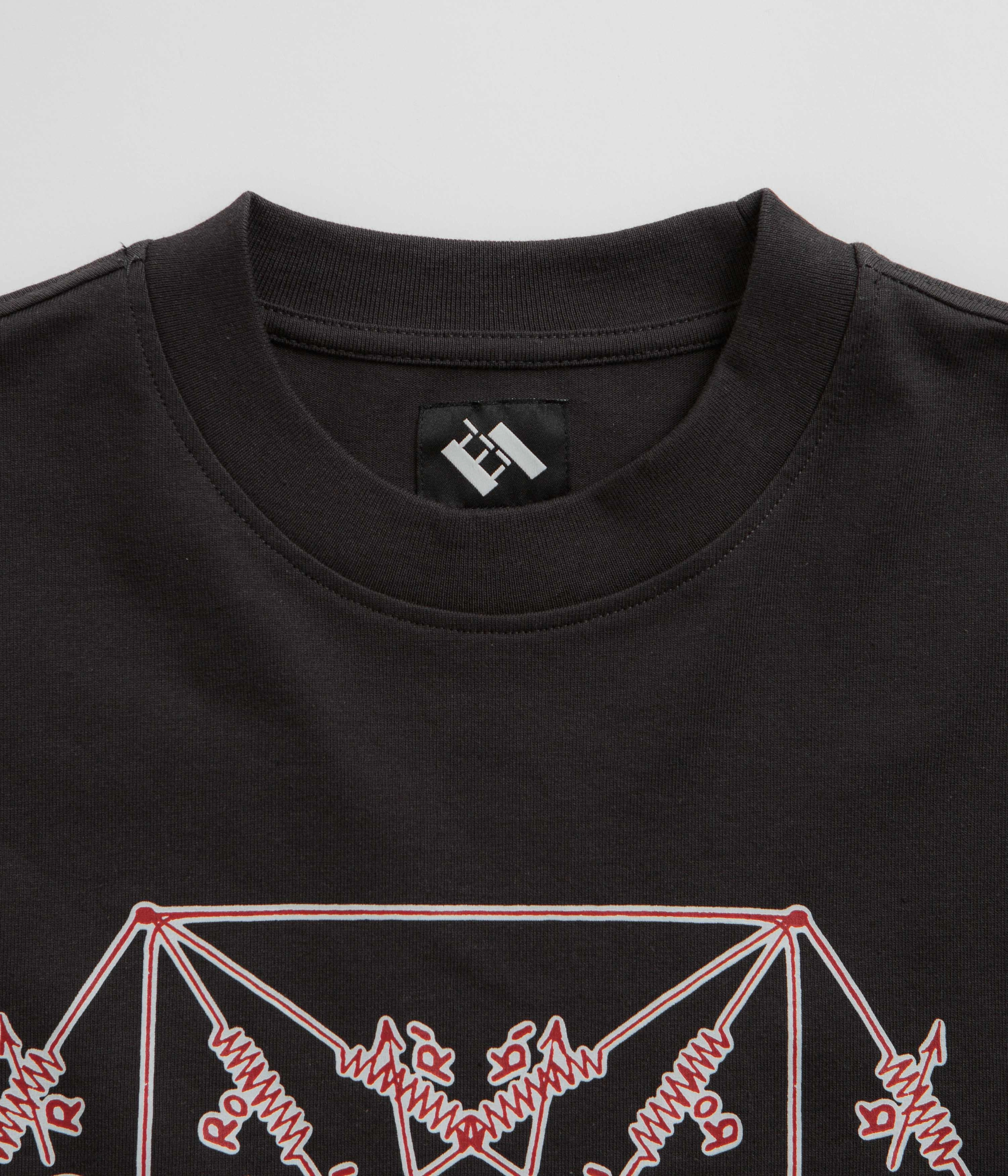 Snag Resistant Weave sports venue event The Trilogy Tapes Envelope Goat T-Shirt - Black