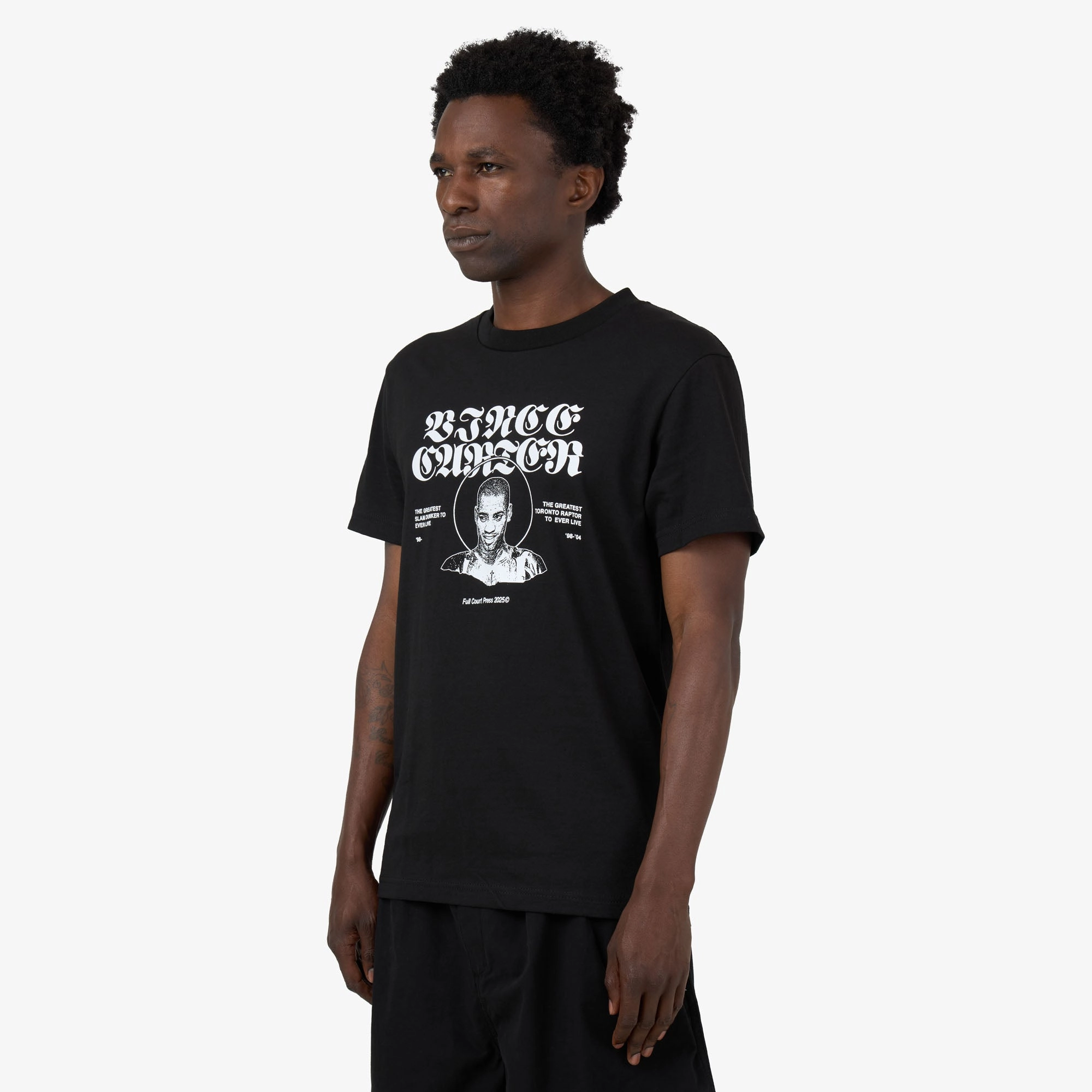 Full Court Press Carter T-shirt Black Maxi length
