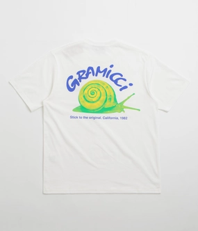 Gramicci Snail T-Shirt - White statement details Unisex Design