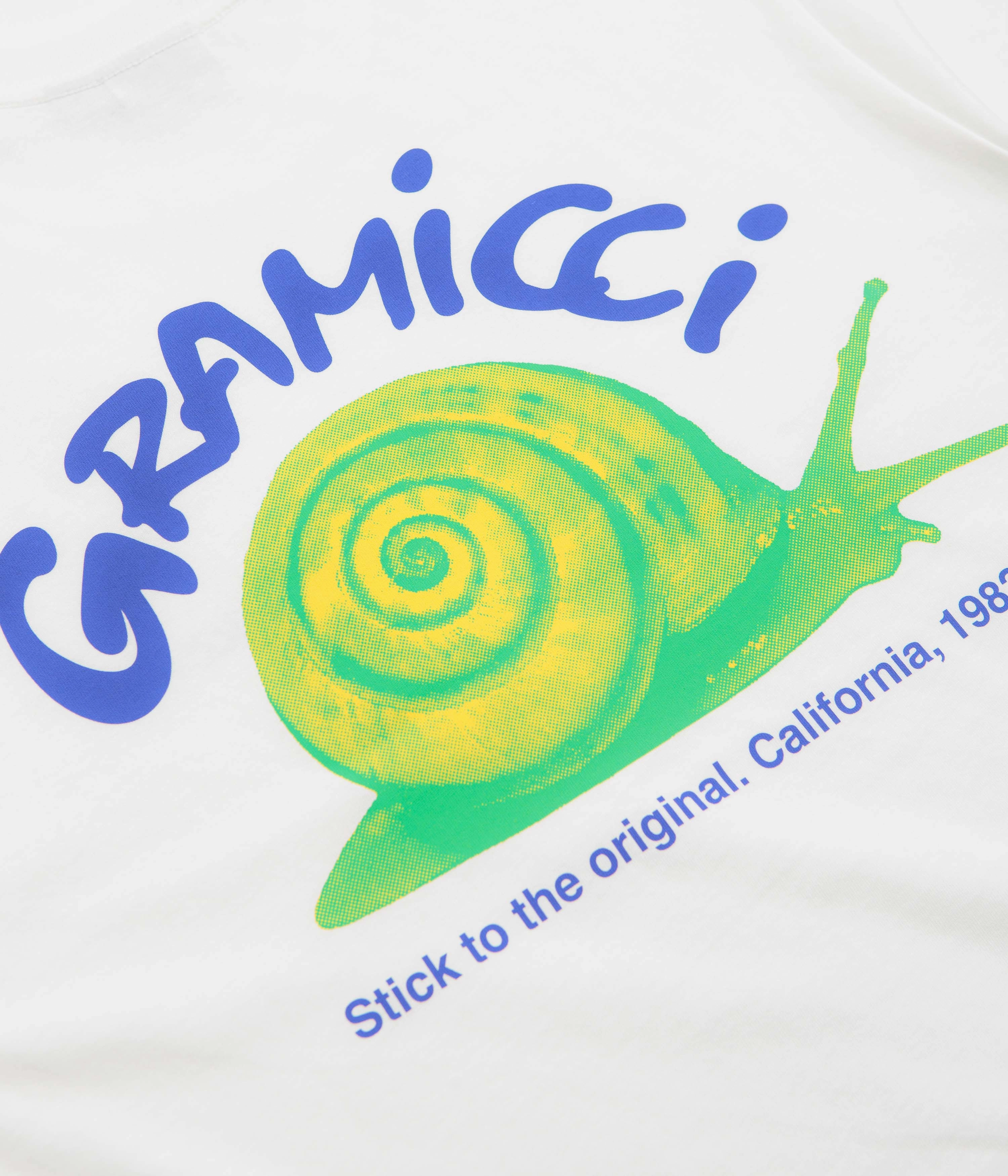 shirt silhouette Casual-wear Gramicci Snail T-Shirt - White