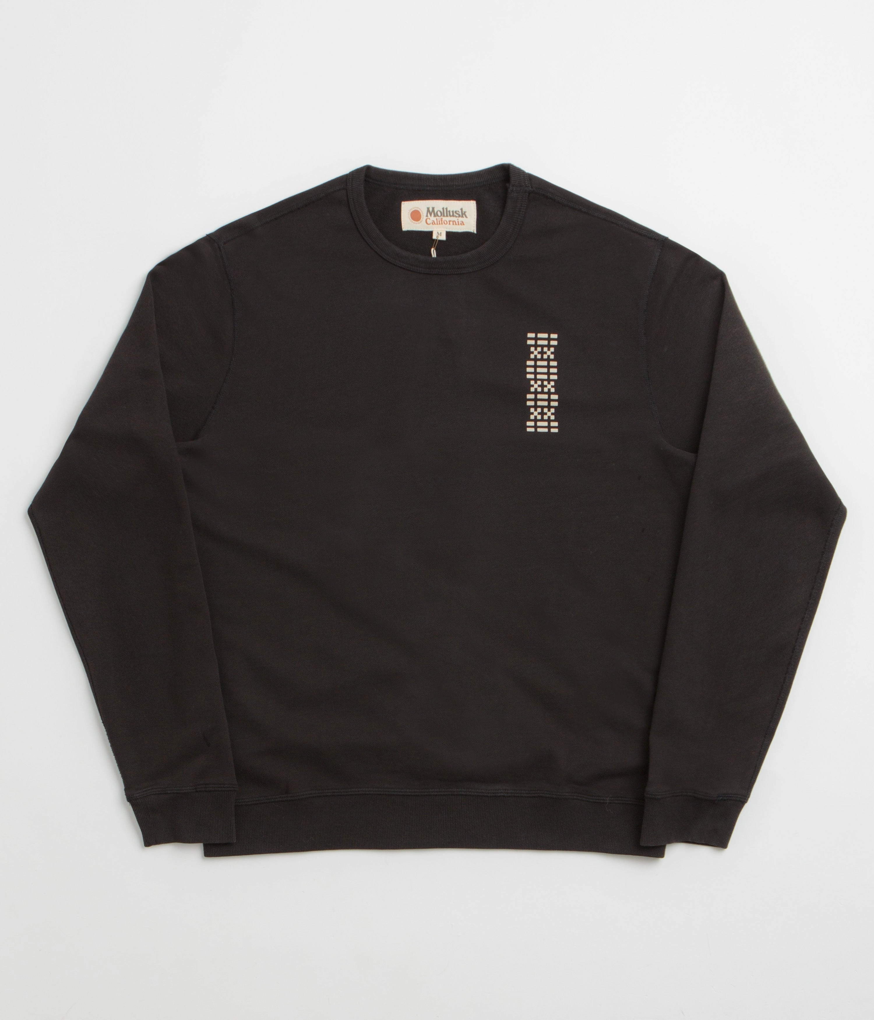 Mollusk Helix Crewneck Sweatshirt - True Black product beach style charm Chill Comfort