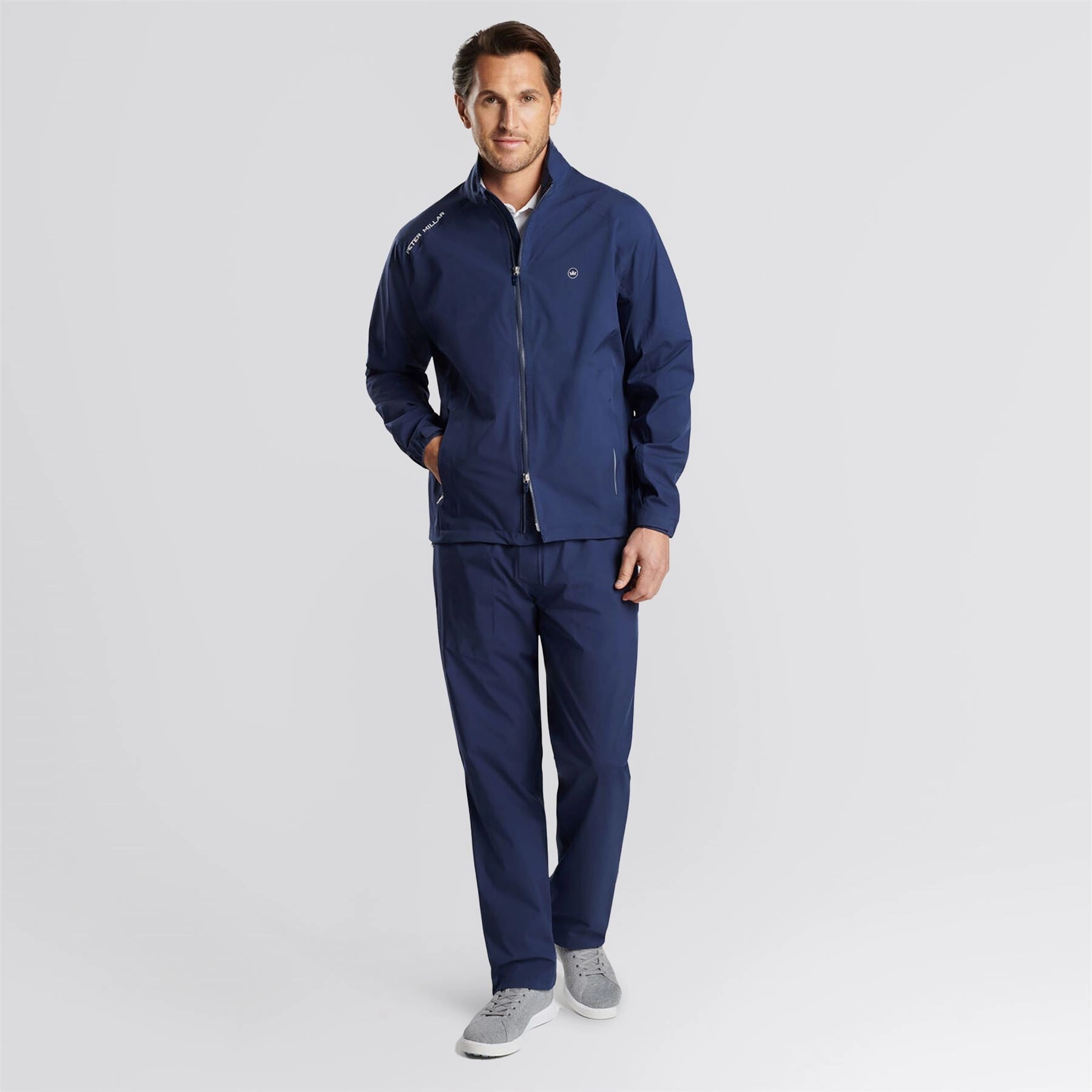 beach bonfire Rain Walker Waterproof Jacket Navy