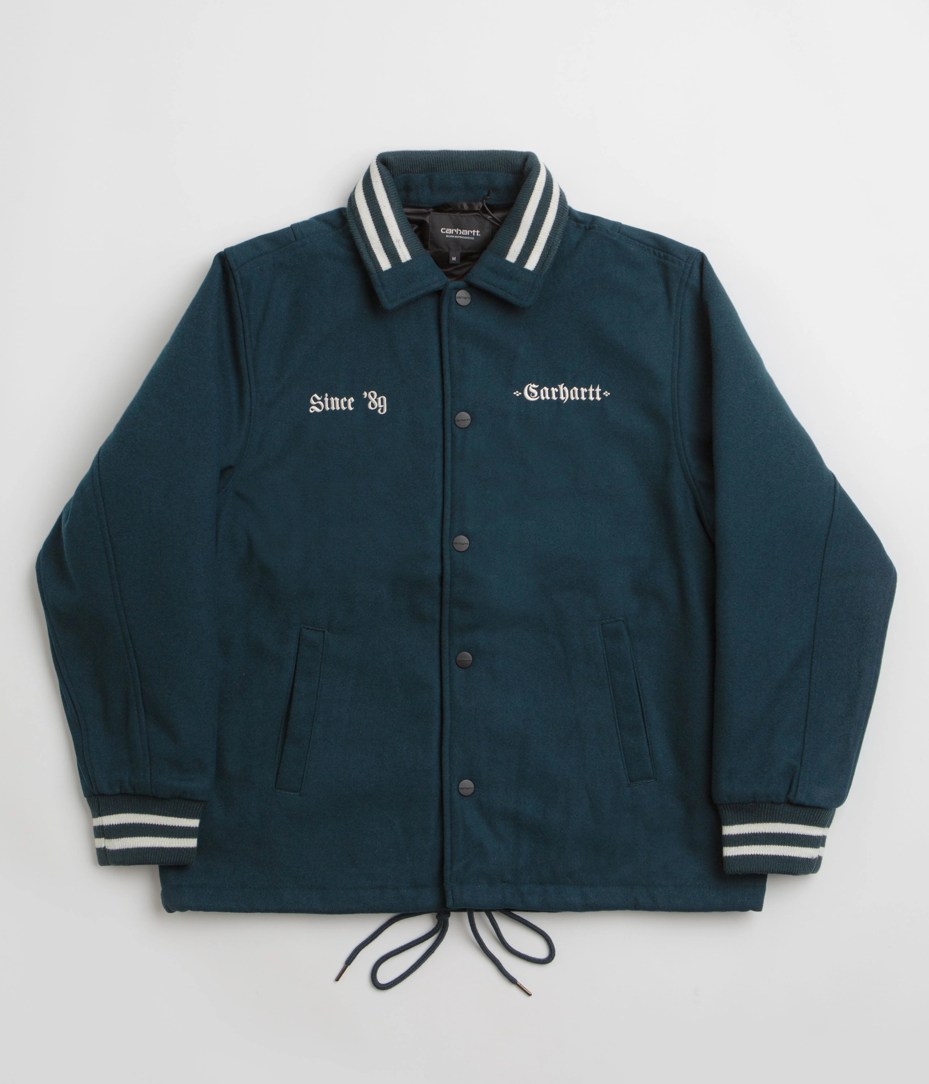Carhartt Wool Coach Jacket - Deep Lagoon / Wax snowboarding