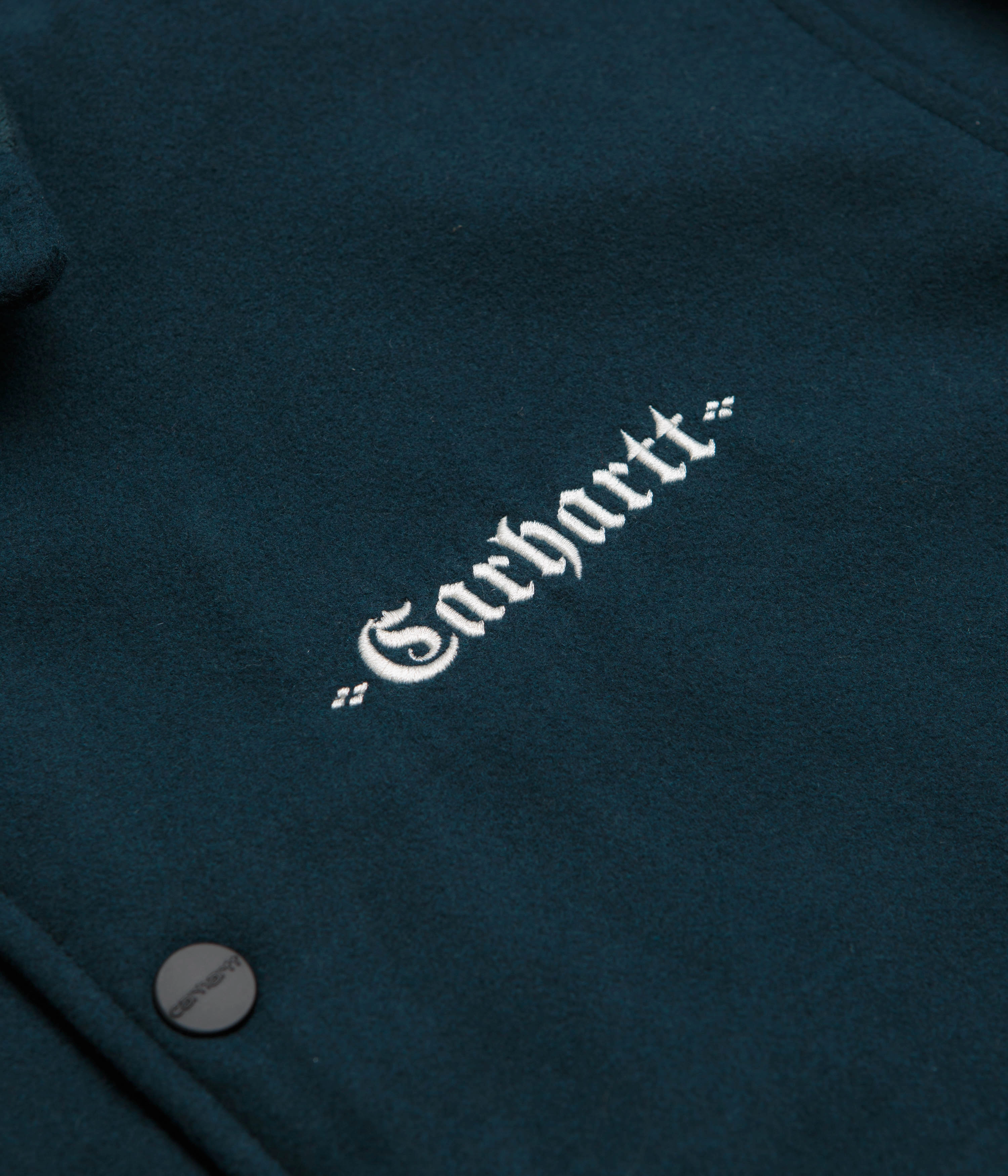 type Casual Comfort Carhartt Wool Coach Jacket - Deep Lagoon / Wax