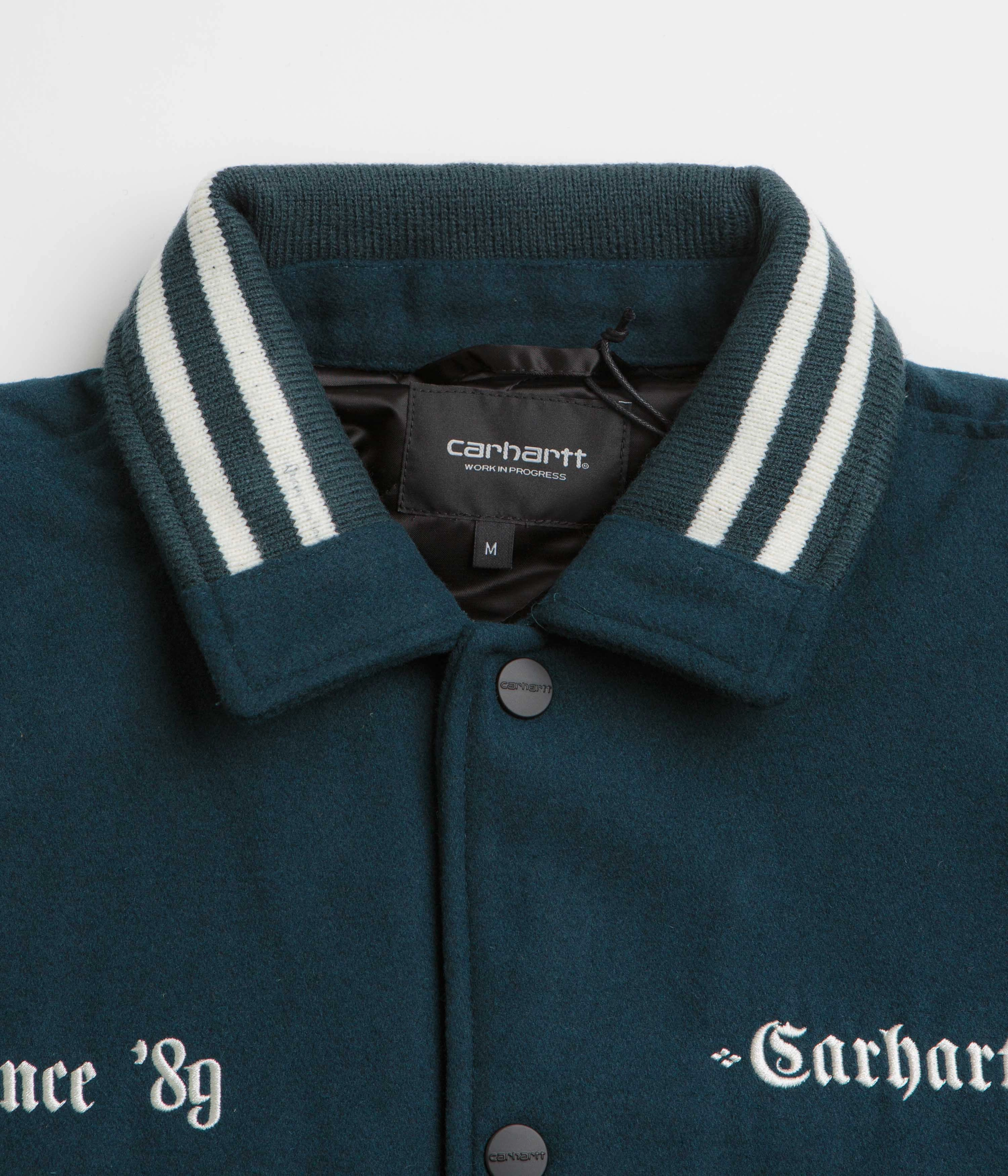 Instance Carhartt Wool Coach Jacket - Deep Lagoon / Wax