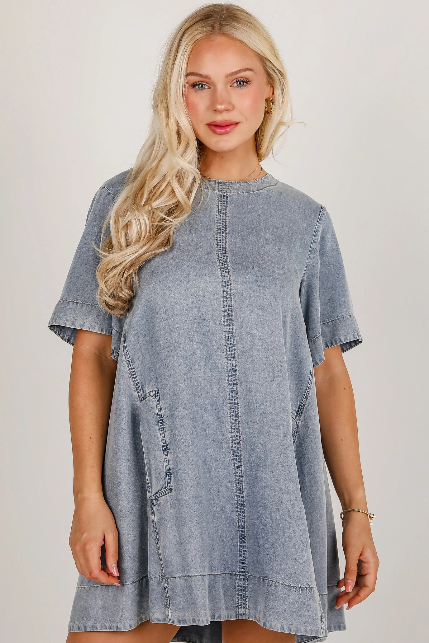 Smooth Edge Chic Wear FINAL SALE - Lovable Spirit Denim Mini Dress