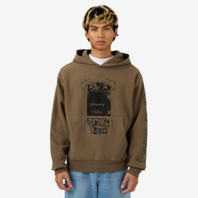 Brain Dead Future Vision Hoodie Coffee Essential Outerwear Classic Active