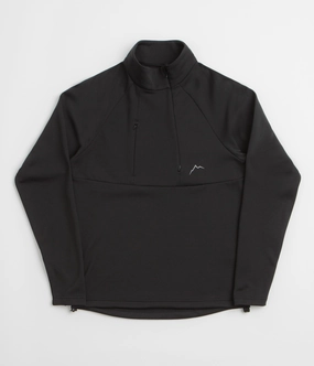 Cayl Karuishi Half Zip Sweatshirt - Black Comfy Essentials Tailored Fit