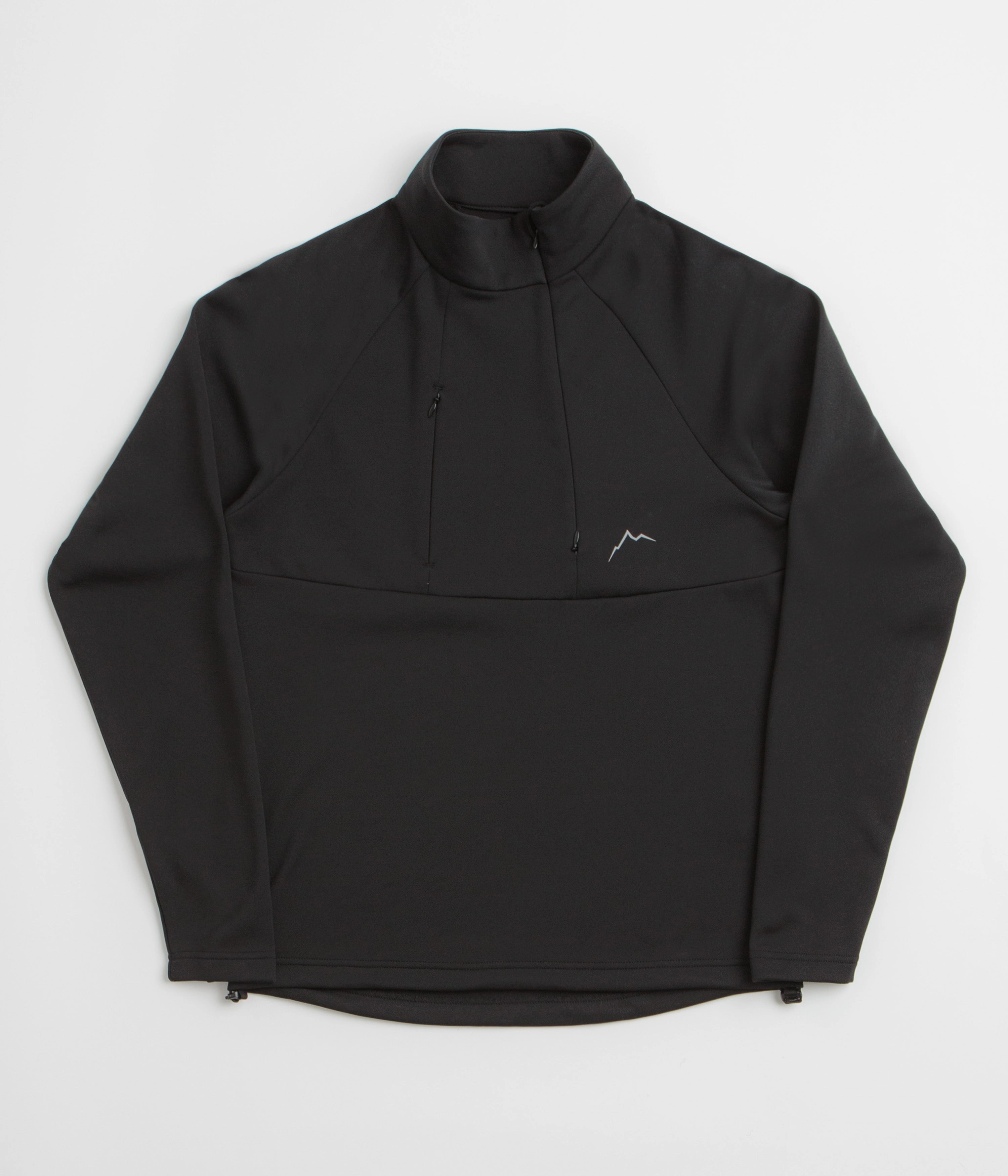 Cayl Karuishi Half Zip Sweatshirt - Black Comfy Essentials Tailored Fit