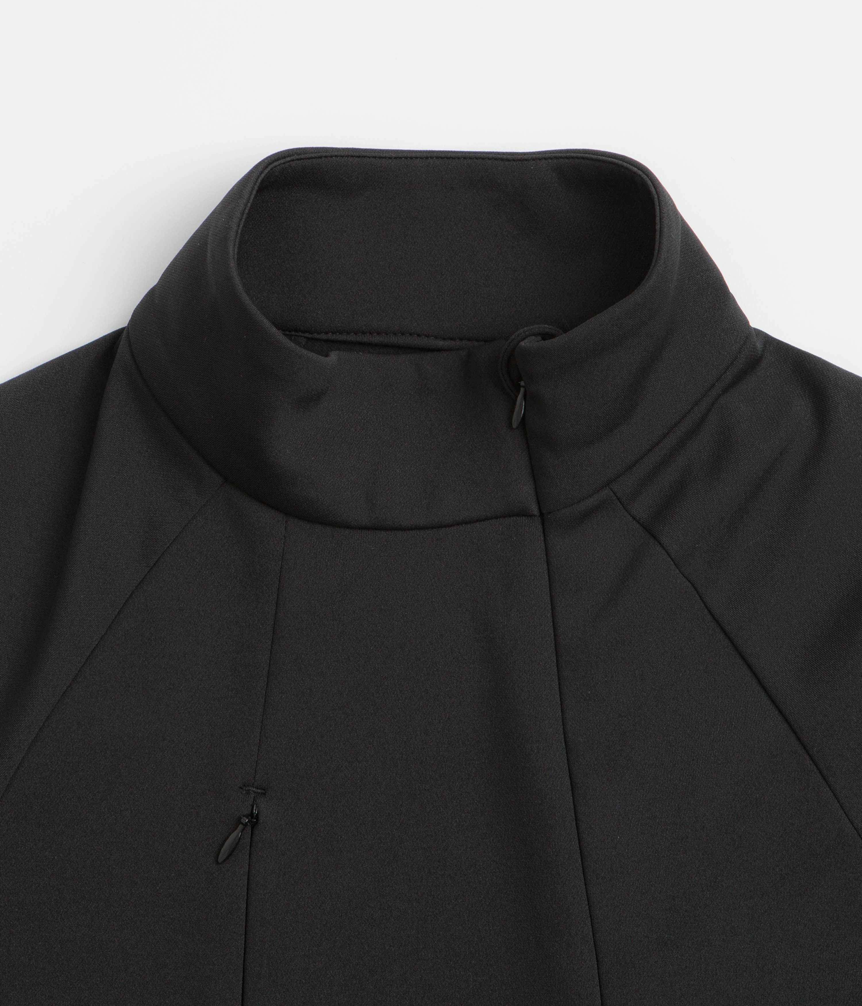 Travel Relaxed Satin Lining Cayl Karuishi Half Zip Sweatshirt - Black