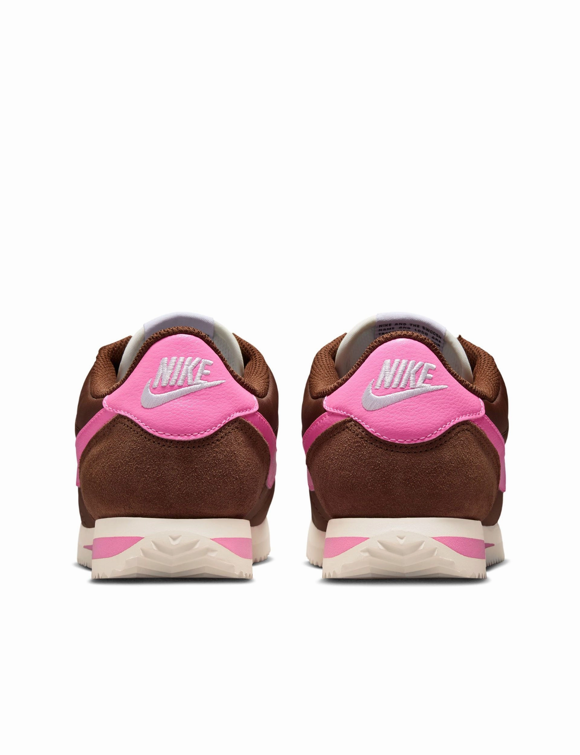 Cortez Textile Shoes - Fauna Brown/Sail/White/Pink Spell Fit Anytime