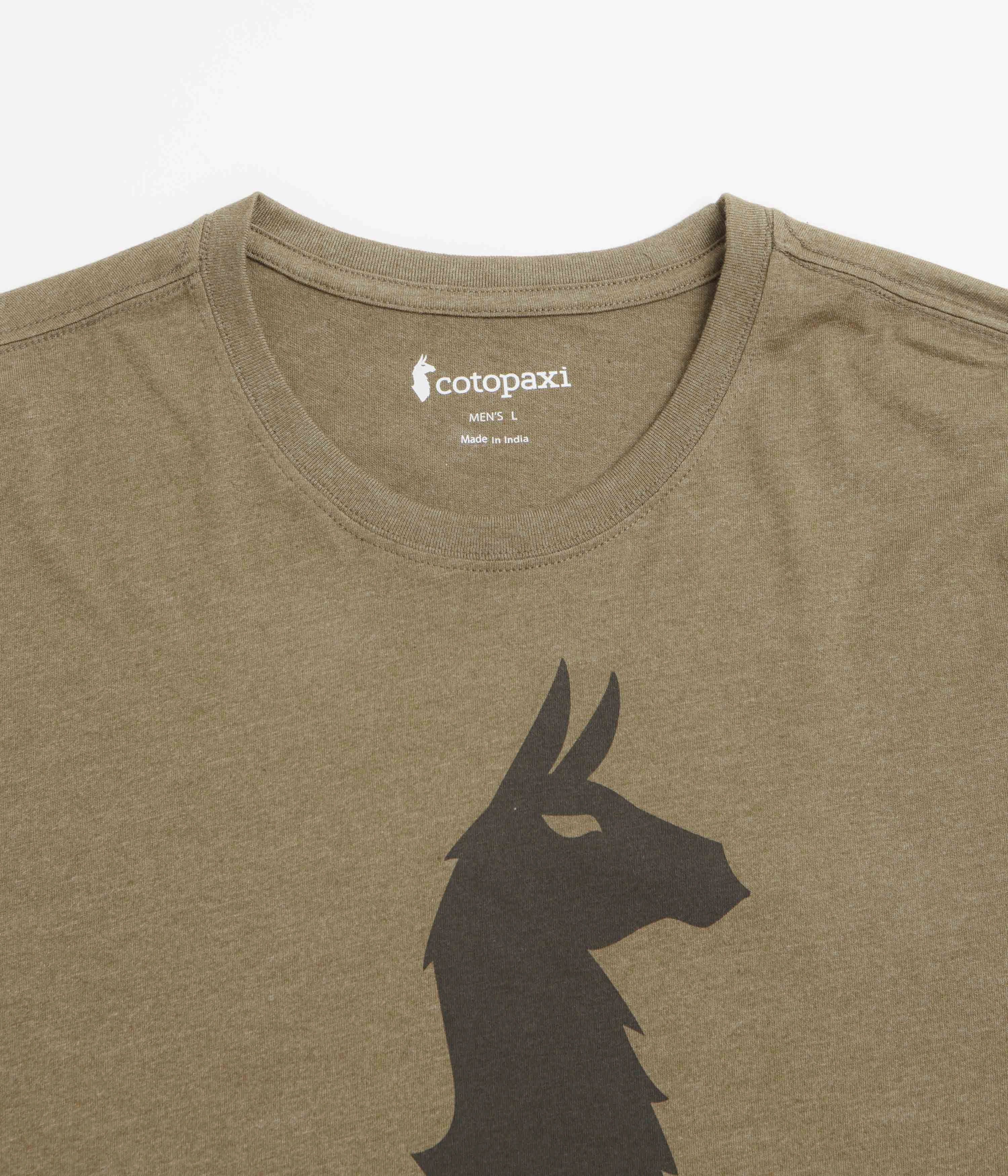 Indoor Comfort packable Cotopaxi Llama T-Shirt - Live Oak