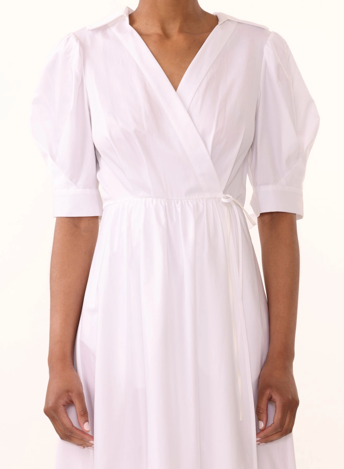 Casual Smart COTTON SATEEN SHORT SLEEVE DAY DRESS