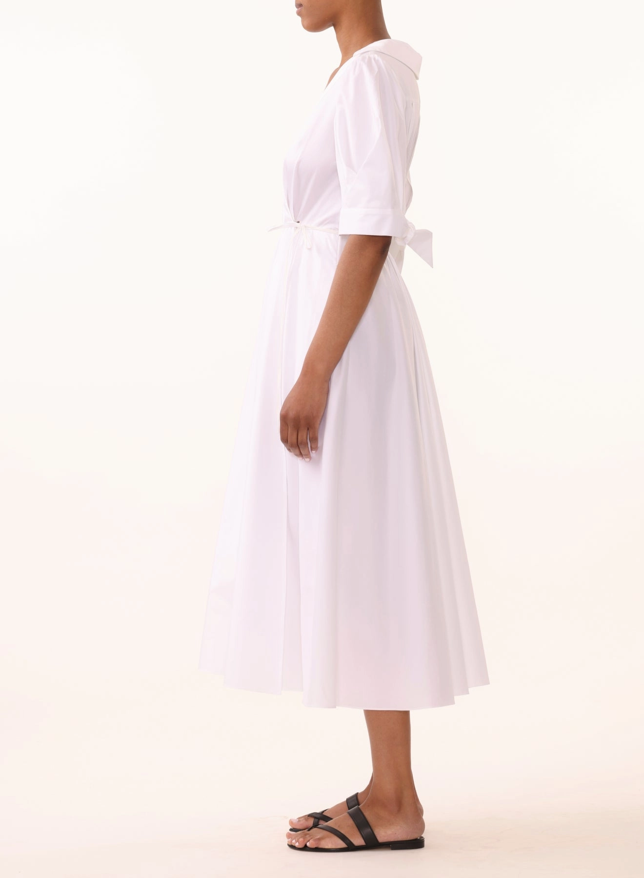 Charming Comfort Daywear Fit COTTON SATEEN SHORT SLEEVE DAY DRESS