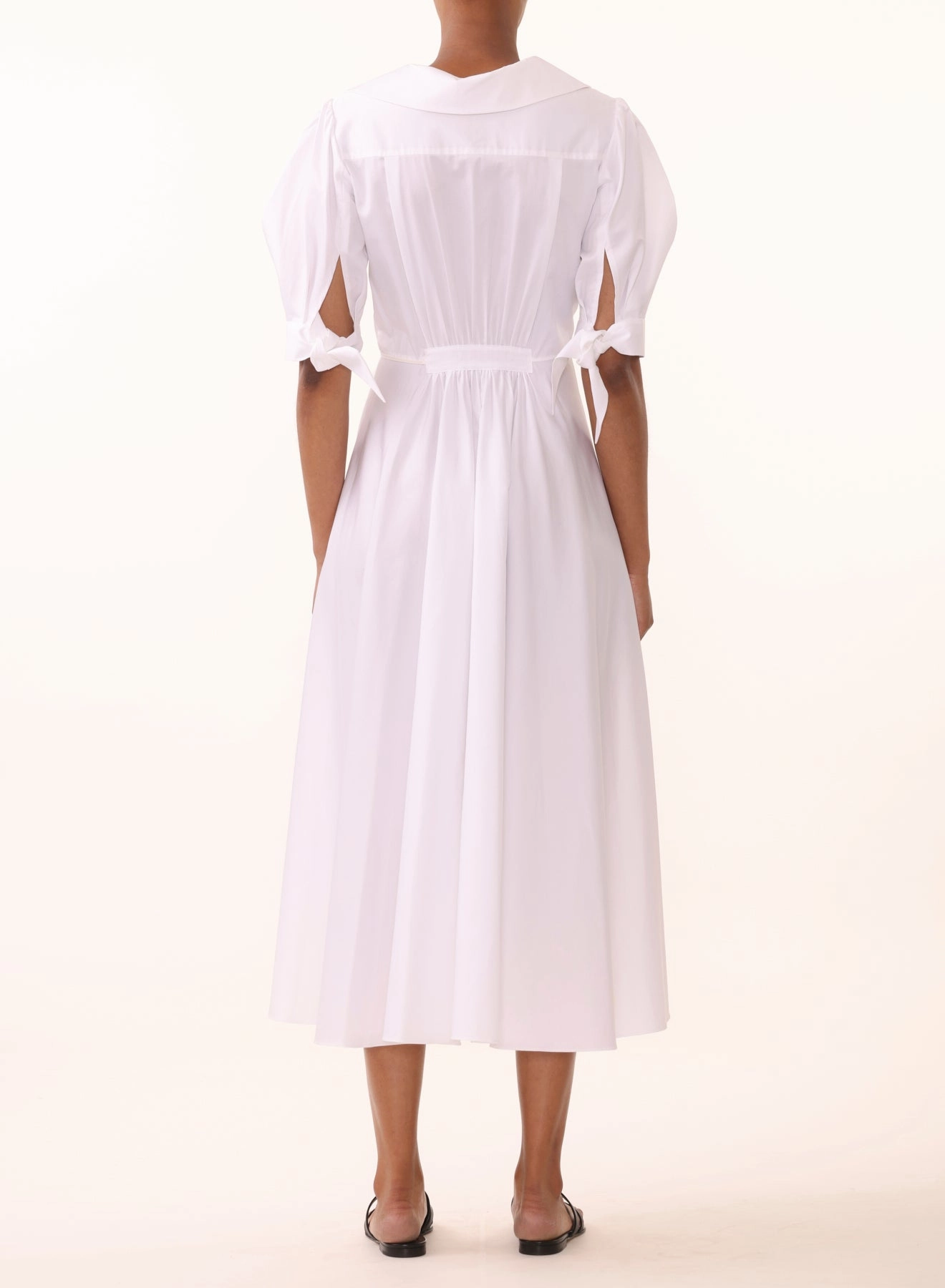 COTTON SATEEN SHORT SLEEVE DAY DRESS Stylish party wear Breezy Style