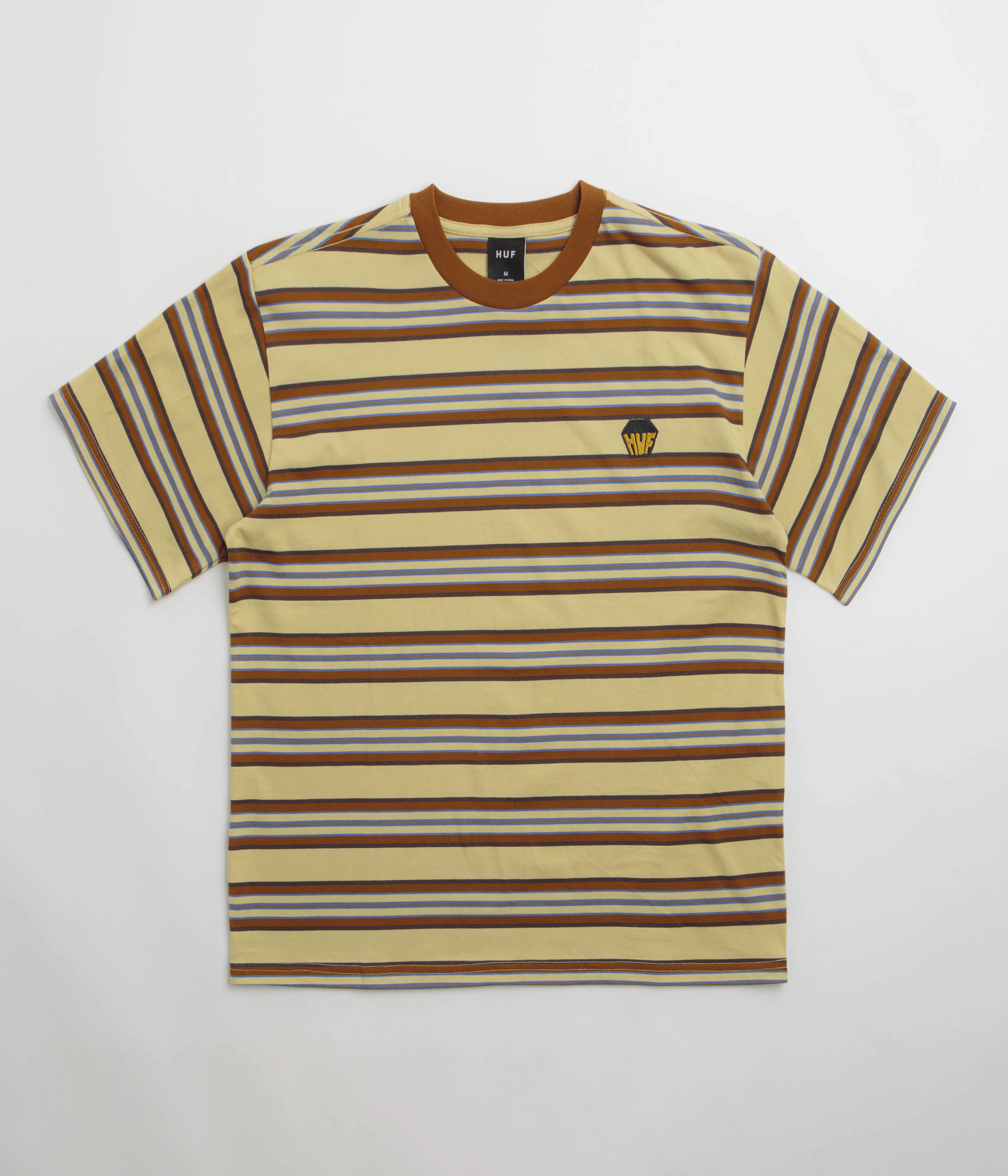 HUF Big Block Stripe T-Shirt - Clay quick-drying snap