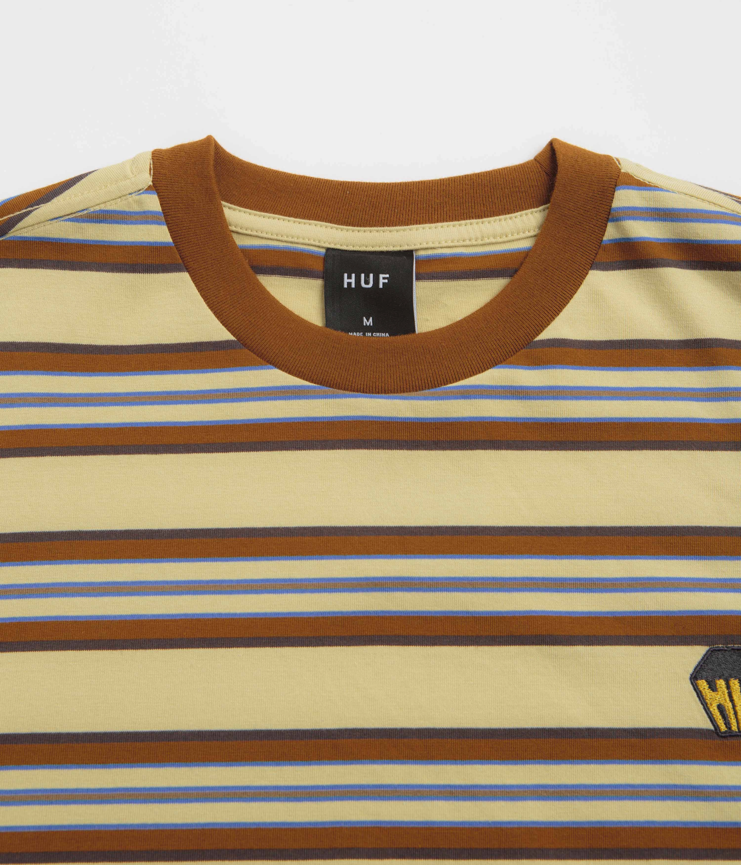 HUF Big Block Stripe T-Shirt - Clay lounge event