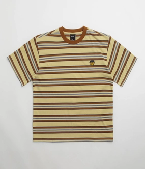 insulated HUF Big Block Stripe T-Shirt - Clay