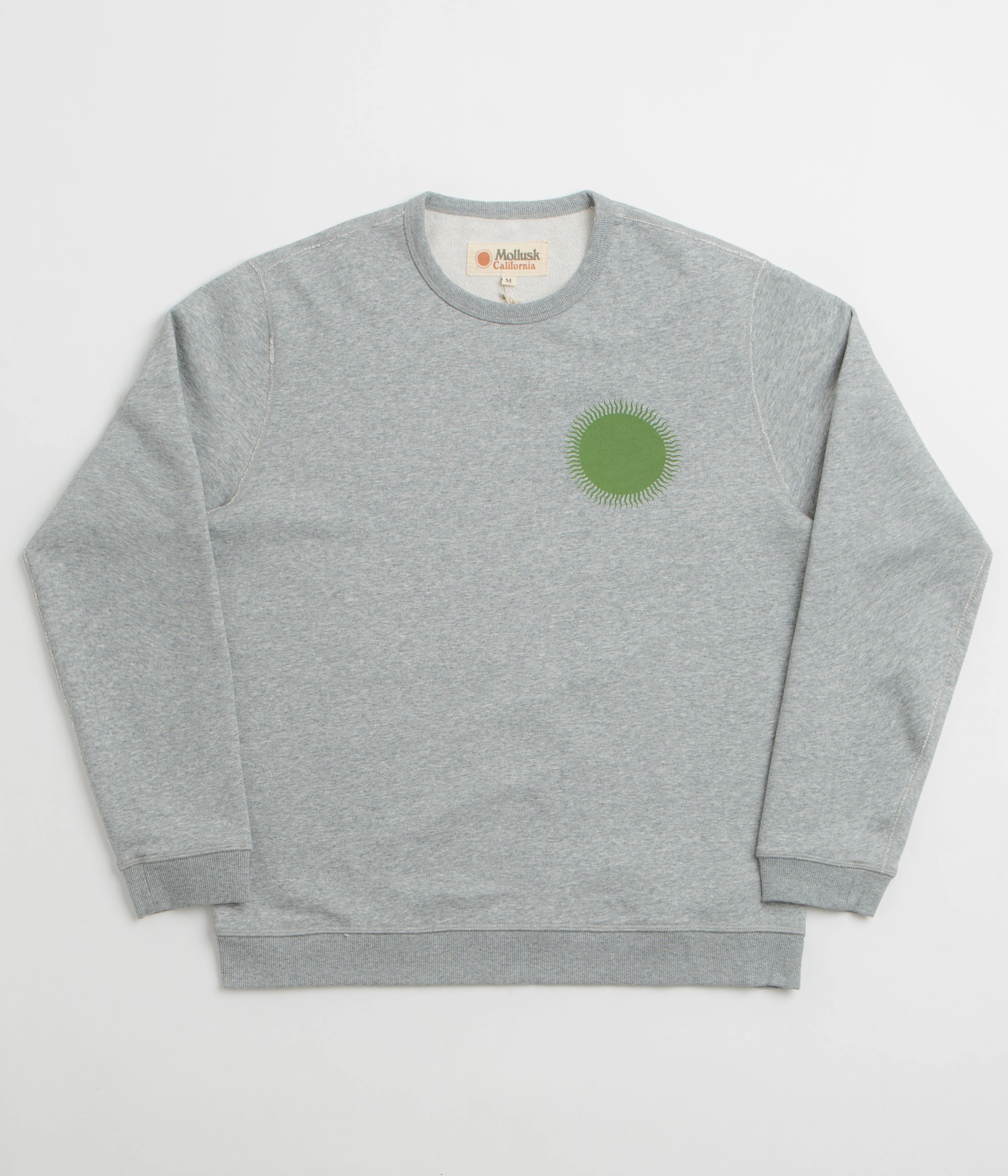 ethnic print Mollusk Country Sun Crewneck Sweatshirt - Heather Grey