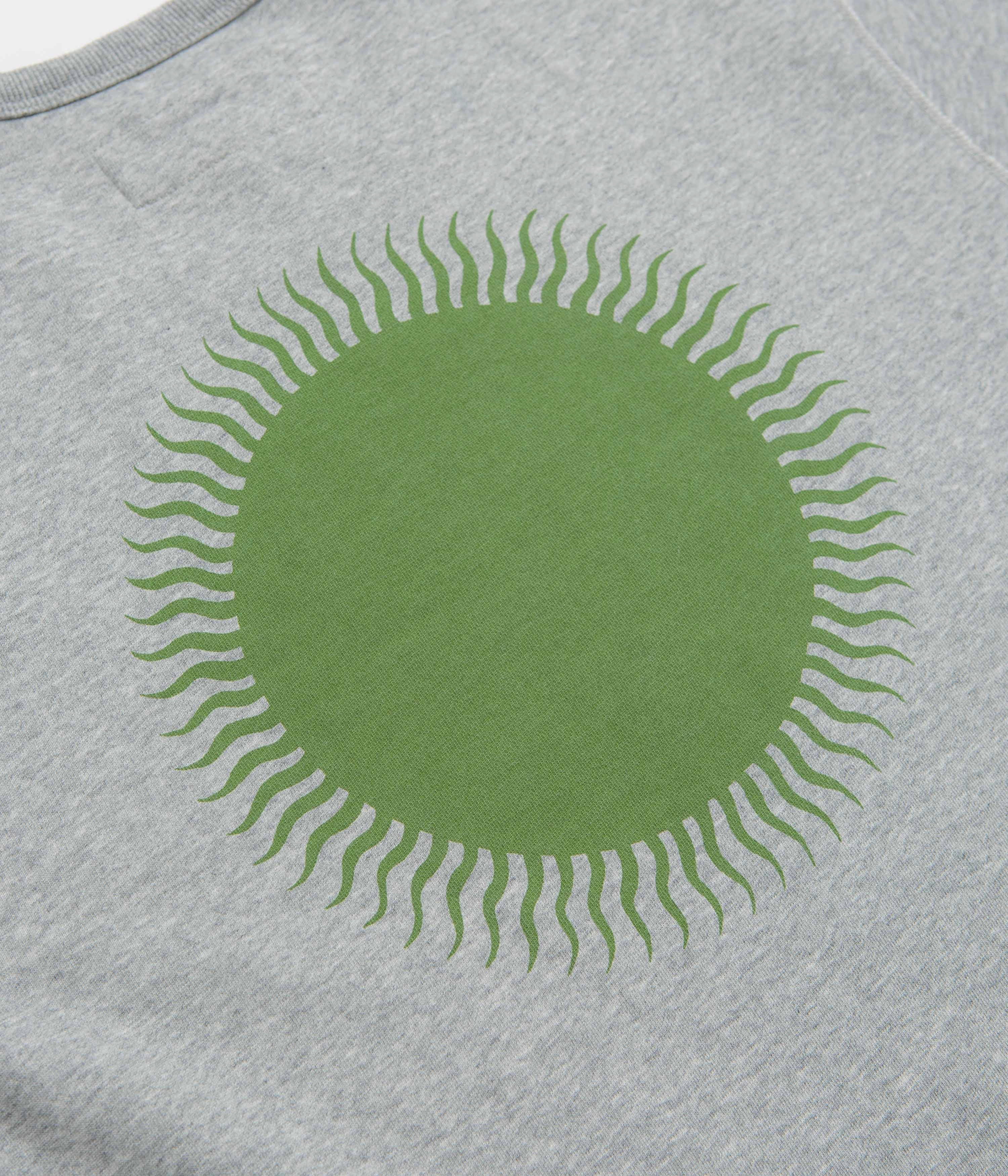 Mollusk Country Sun Crewneck Sweatshirt - Heather Grey product anniversary charm Festival Fashion