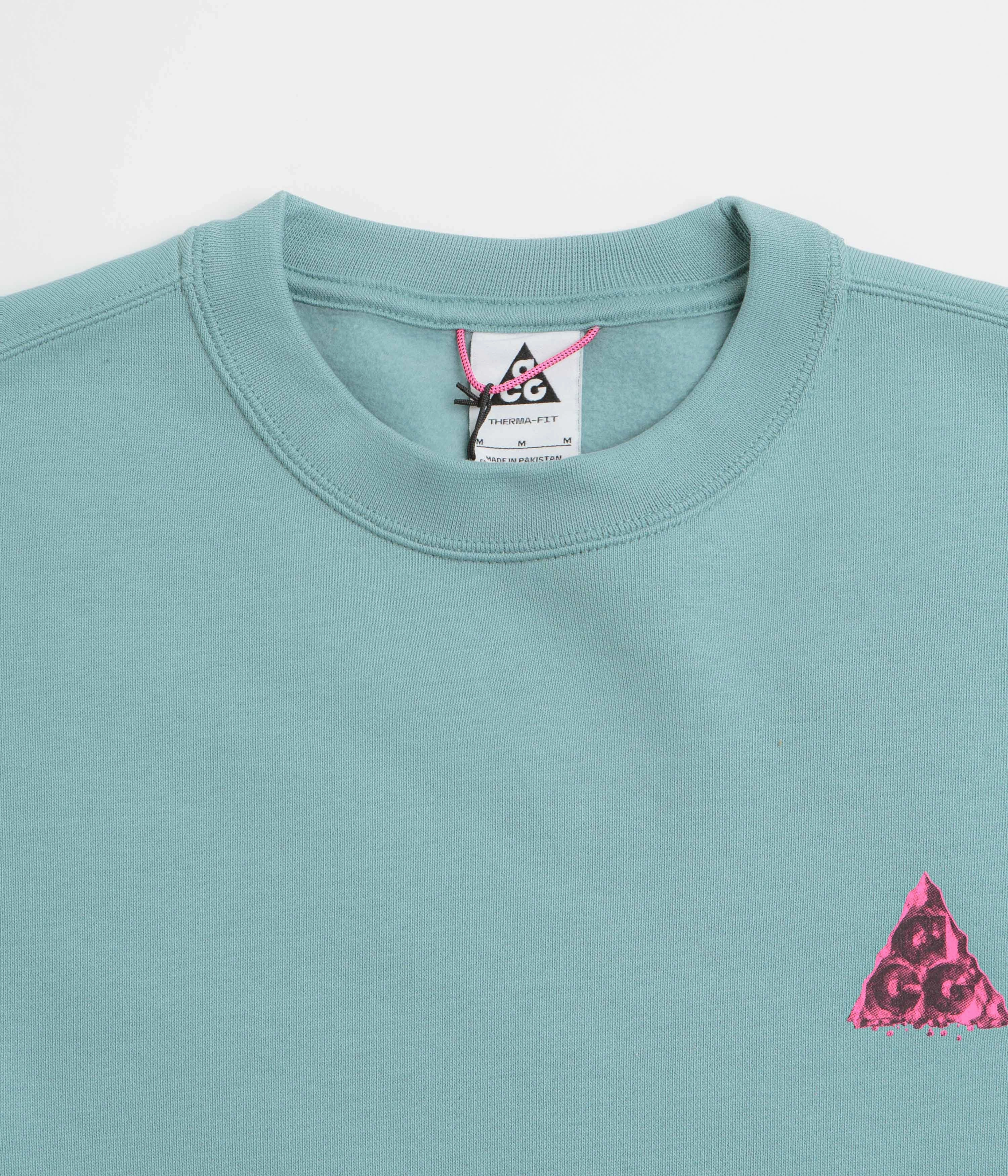 Fashionable Vibes Nike ACG Tuff Fleece Graphic Crewneck Sweatshirt - Cannon