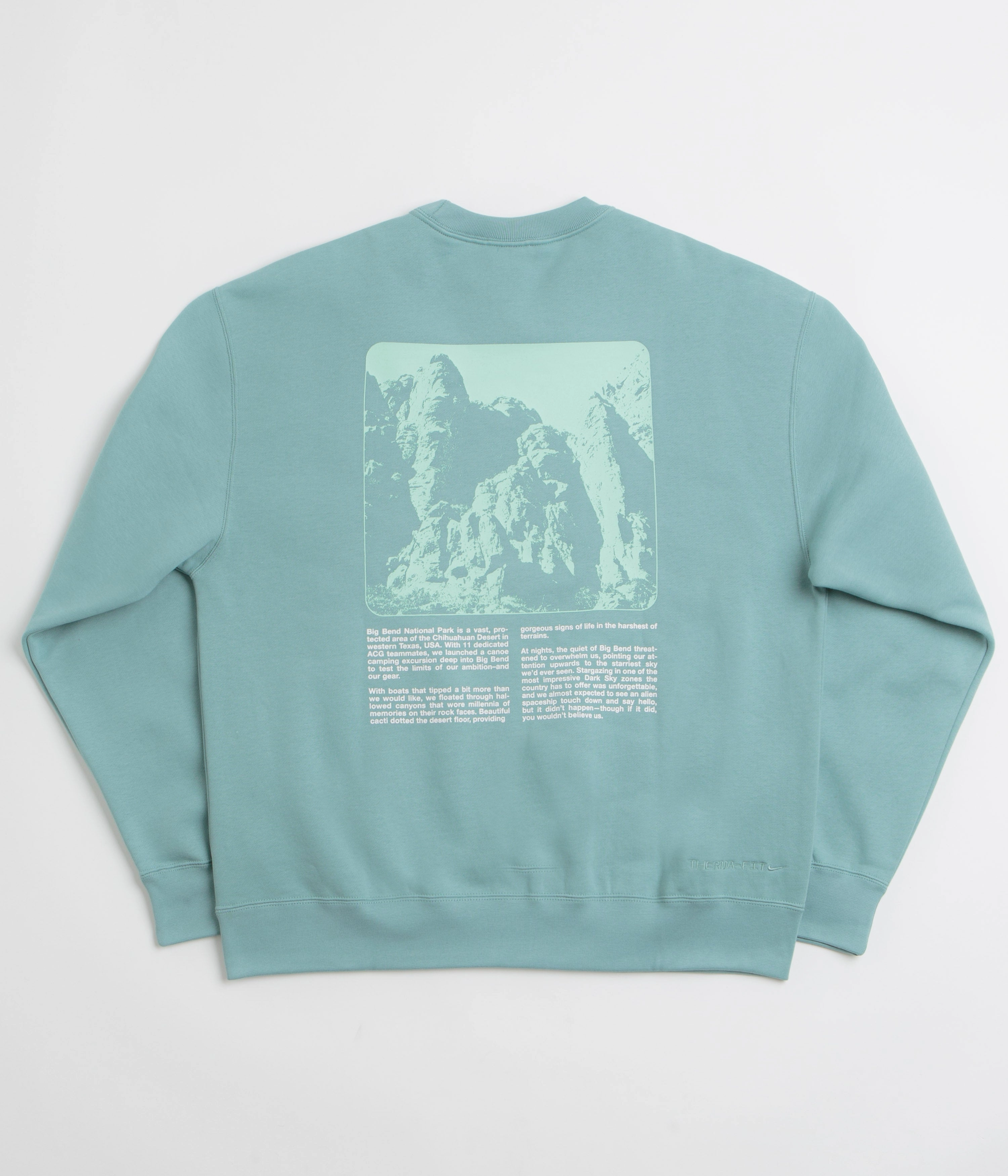 Mid range Cozy Design Nike ACG Tuff Fleece Graphic Crewneck Sweatshirt - Cannon