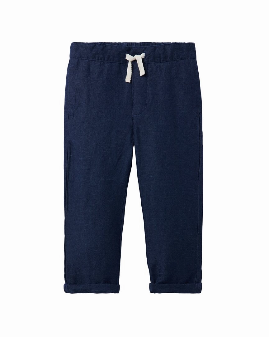 Janie and Jack The Linen-Blend Pull-On Pant RecycledPolyester Active Comfort Fit