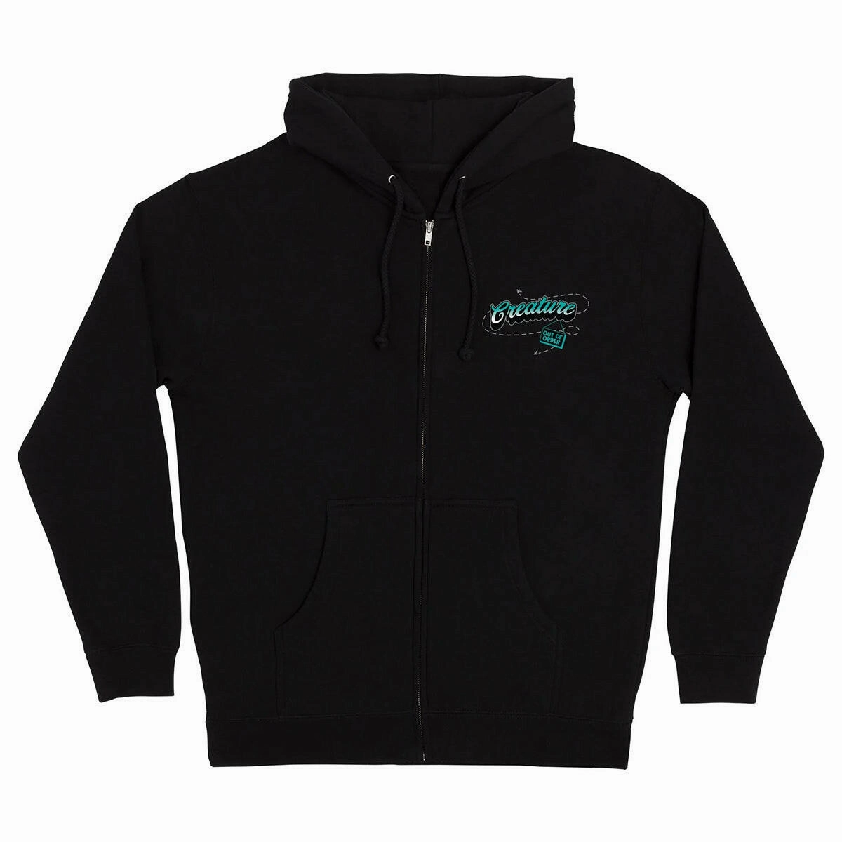 Holiday Wear Seamless Side Panels Creature - Barfly Zip Hoodie Black