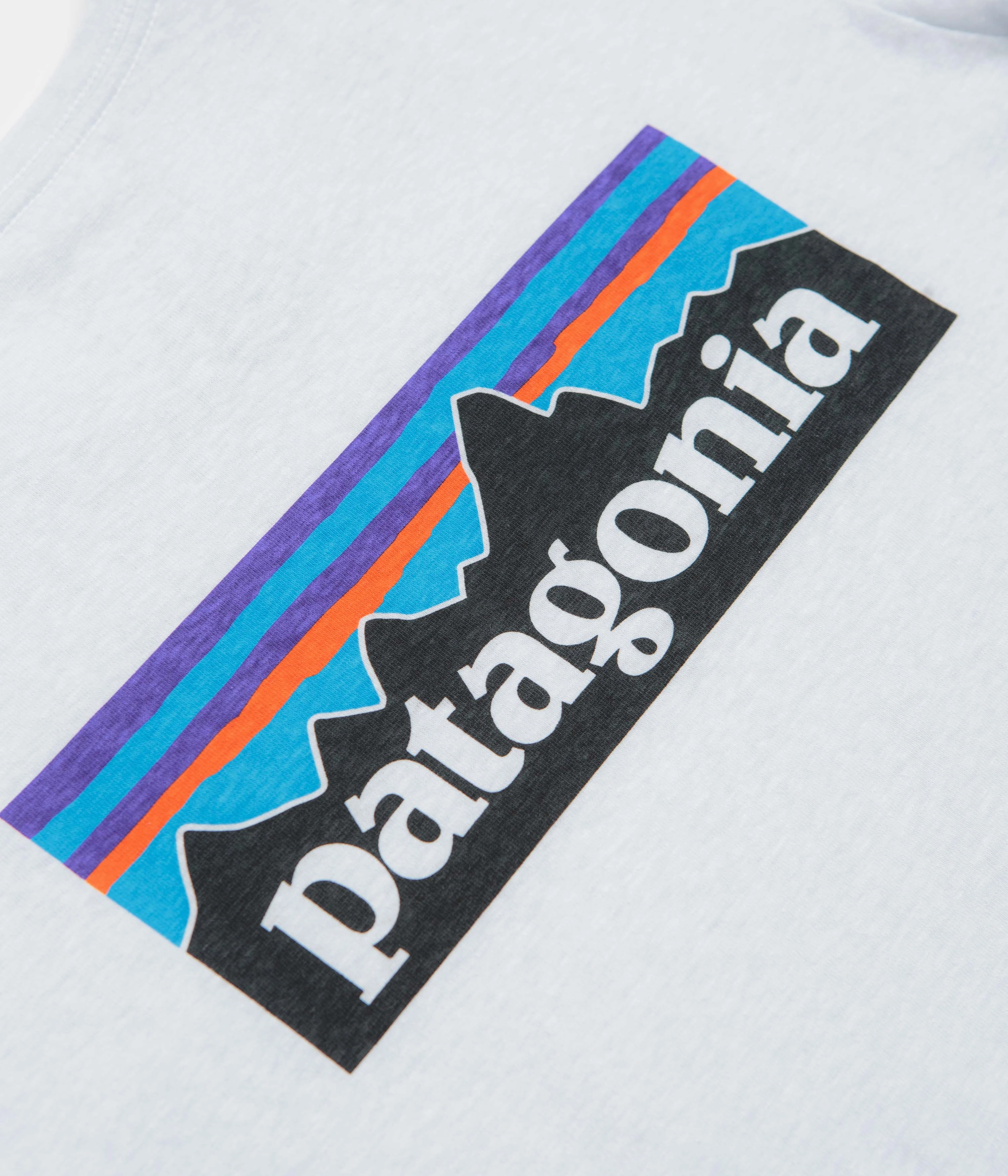 Patagonia Womens P-6 Logo Responsibili-Tee T-Shirt - White Button Metallic colors