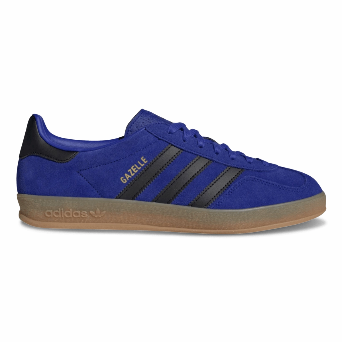 Adidas Men's Gazelle Indoor Blue/Black Ergonomic Last Design Vegan Synthetic Leather