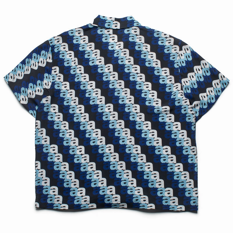 Awake NY Triple 'A' Print Camp Shirt - Blue/Multi Workwear Casual